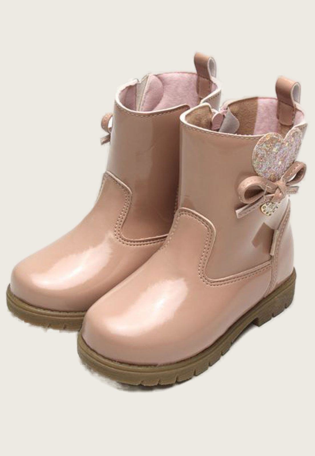 Infantil – Bota Ortopasso Love Menina Verniz Rosa