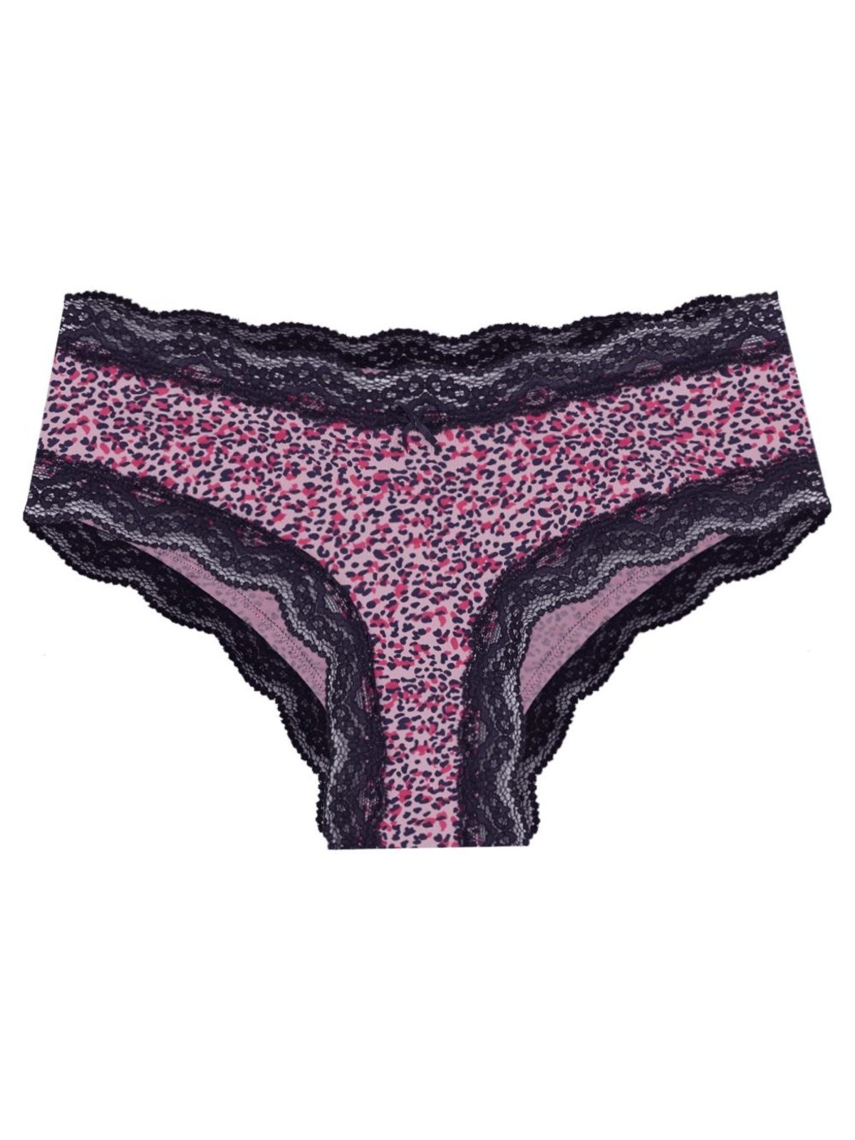Vista 2 Calcinha Boyshort Microfibra Renda Pop Colors Fucsia/Evening Blue Loungerie incolor fucsia Loungerie incolor fucsia
