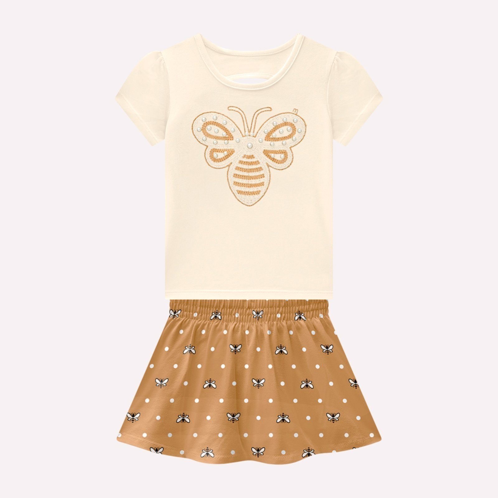 Infantil - Conjunto Menina com Pérolas Milon