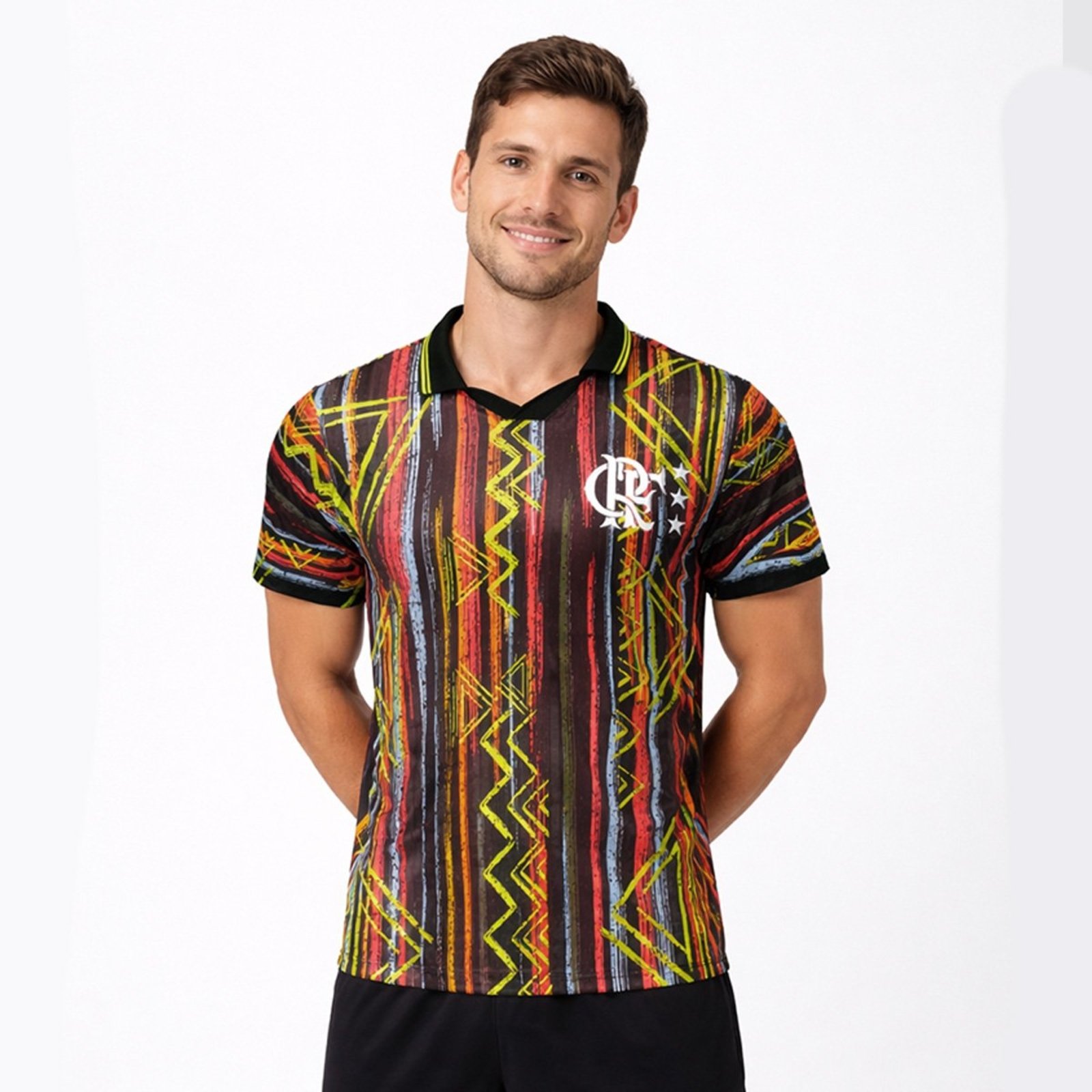 Camisa Flamengo Retrô Goleiro 1995 Preta