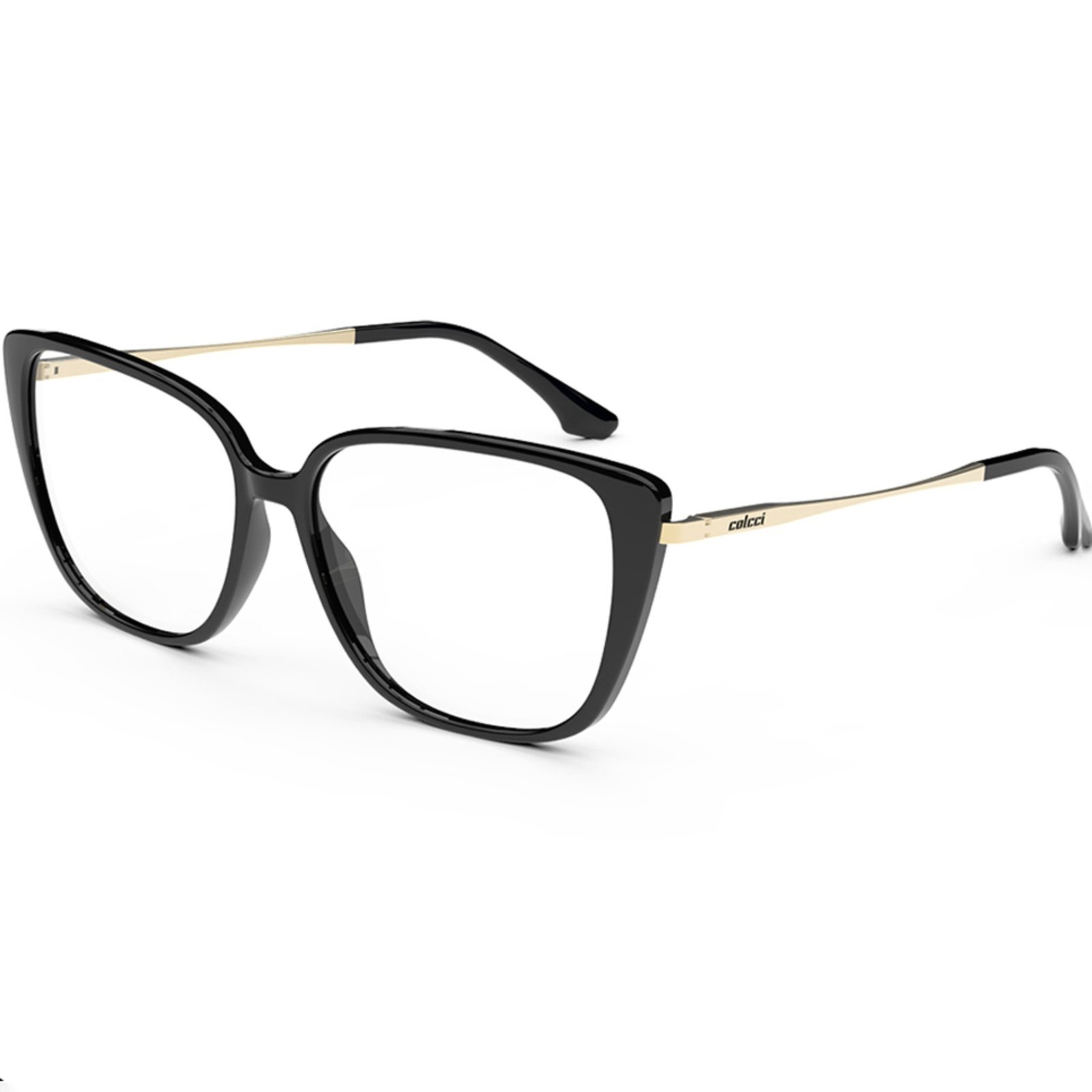 Vista 2 Armação Colcci Judy C6153A3455 Feminino preto preto