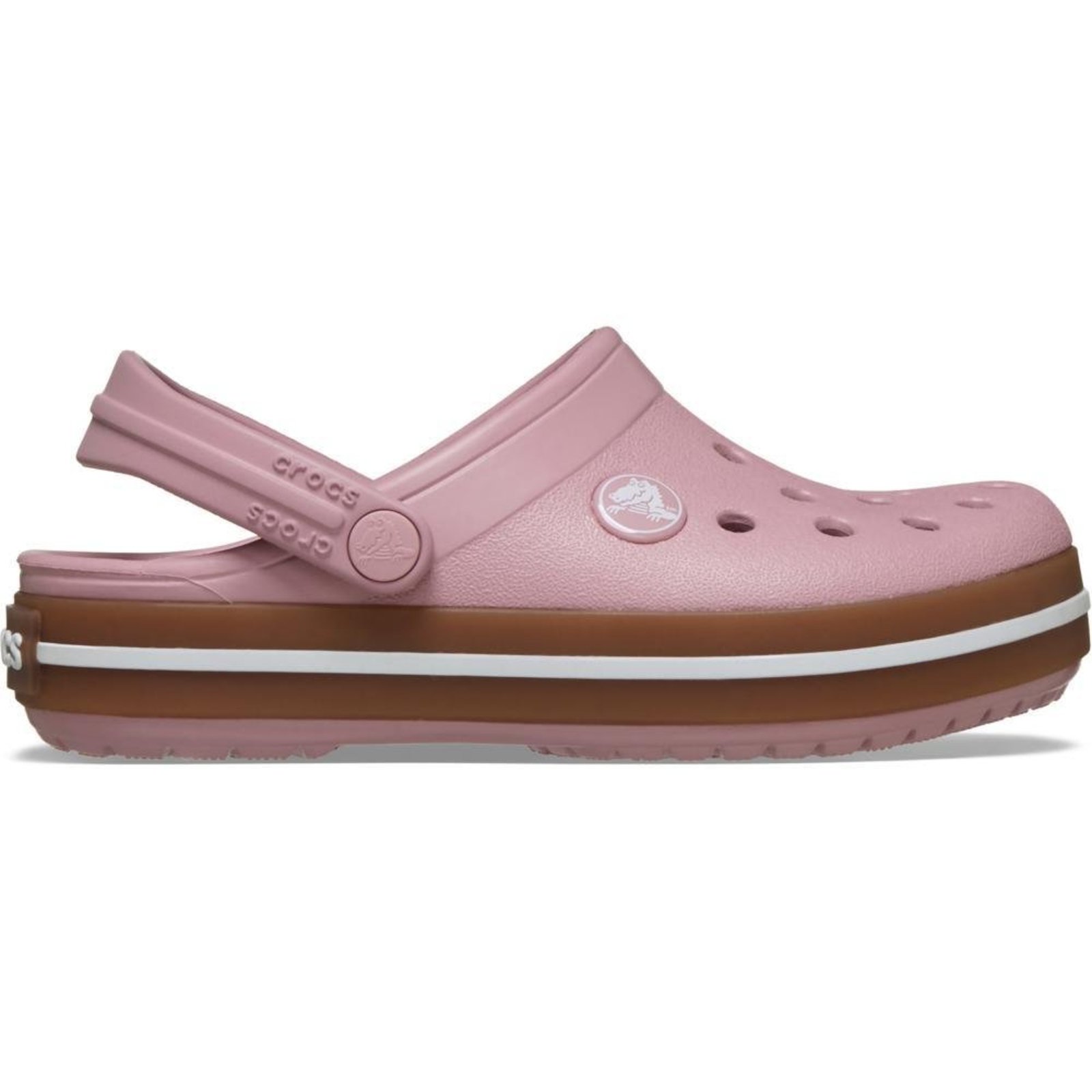 Infantil - Sandália Crocs Crocband Gum Clog T Mauve/Gum Rosa