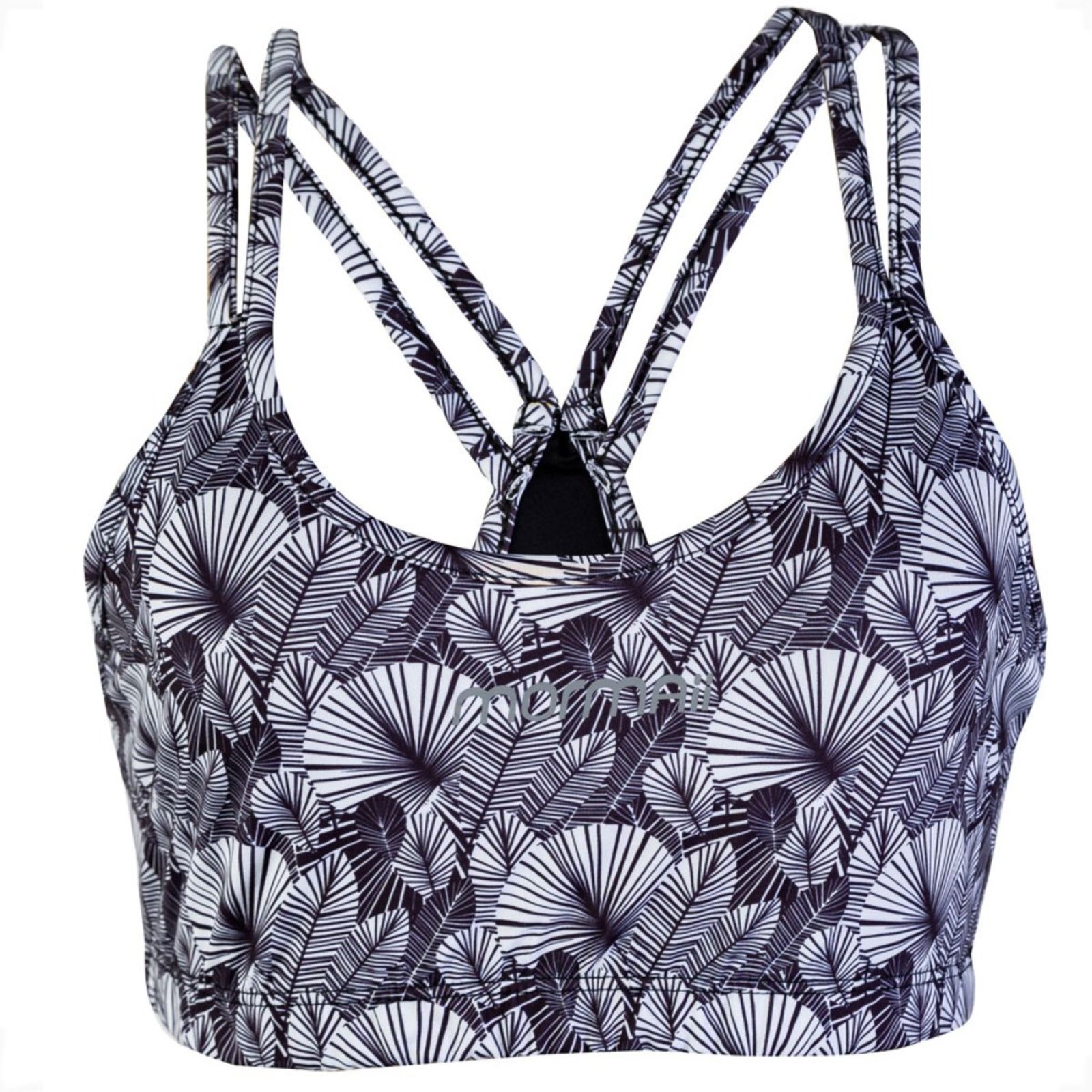 Top Mormaii Nadador Beach Sports Proteção UV50+ Feminino Preto/Branco