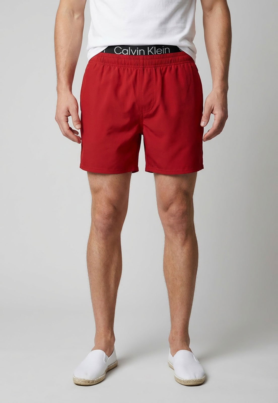 Short Masculino Calvin Klein Jeans Swim Vermelho