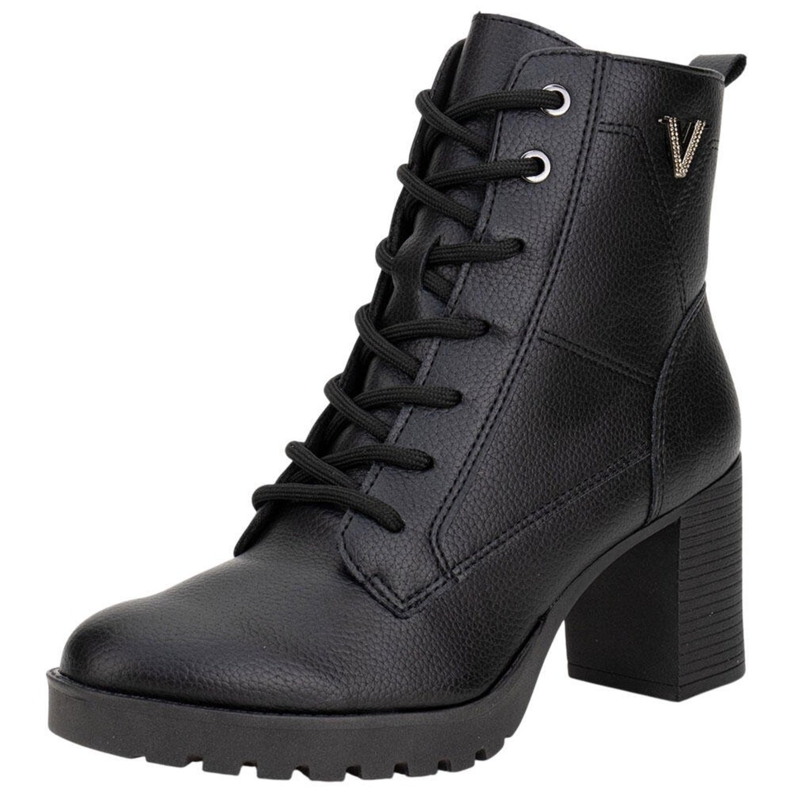 Bota Feminina Coturno Via Marte 338007 5833807 Preto