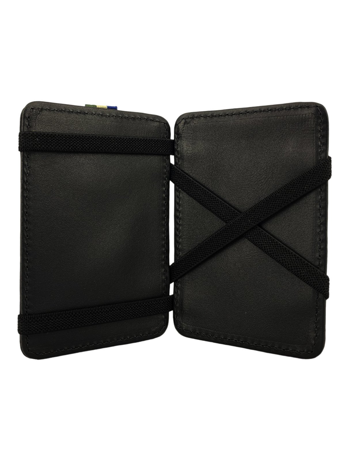 Vista 3 Carteira Reserva Masculina Couro Neutral Mágica Preta preto Reserva preto