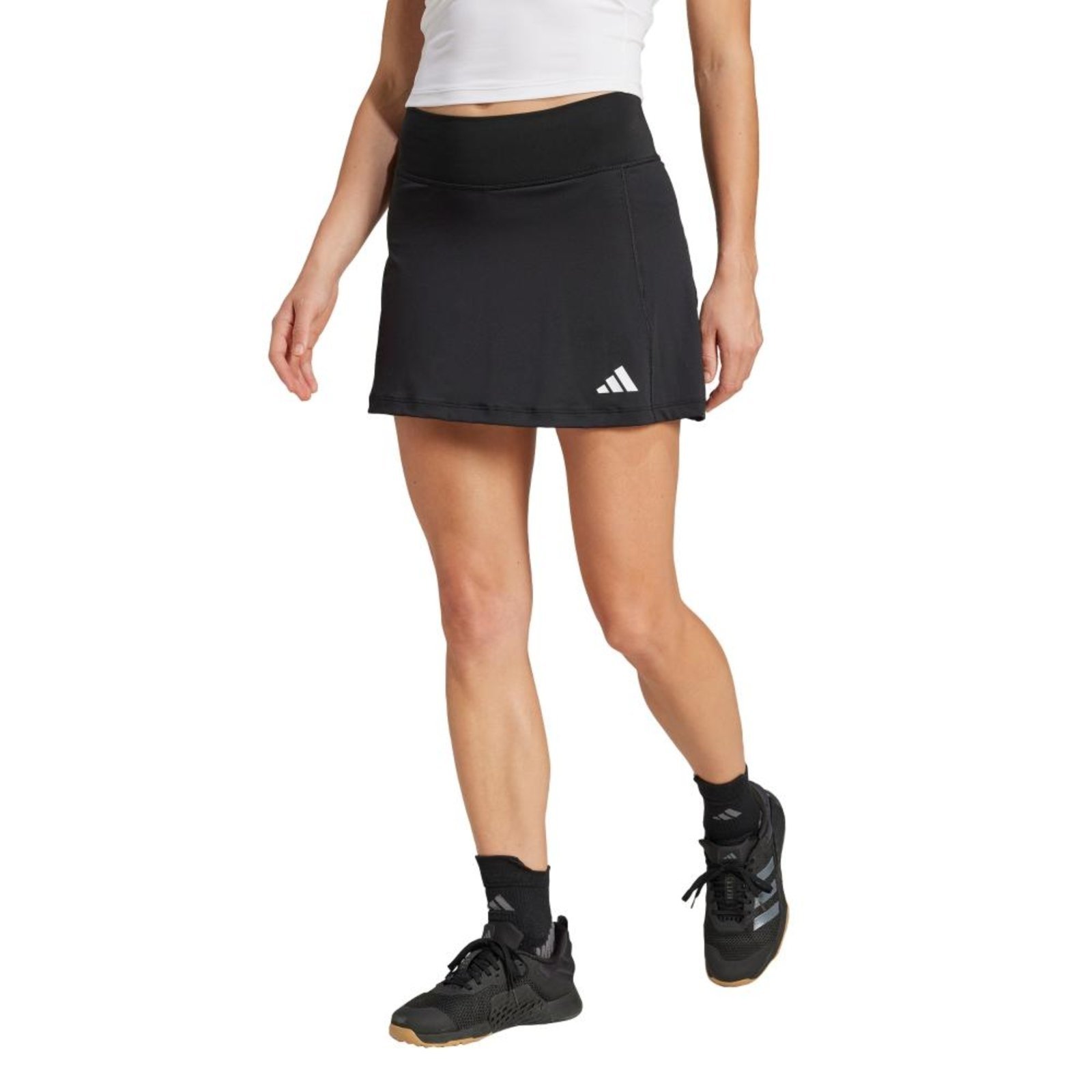 Shorts-Saia Optime Com Shorts Biker Integrado adidas Performance Preto