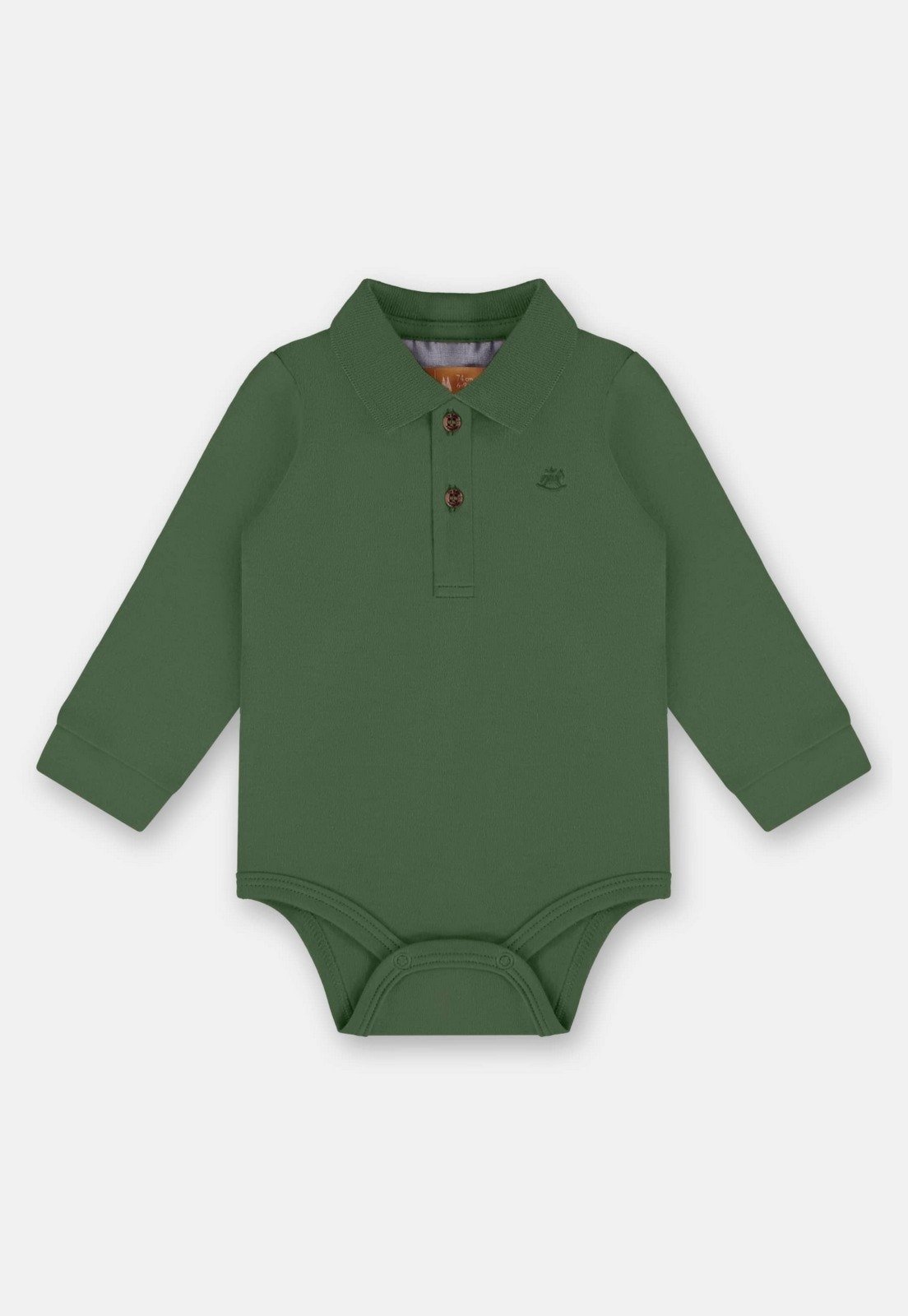 Infantil - Body Polo para Menino em Suedine Up Baby Verde