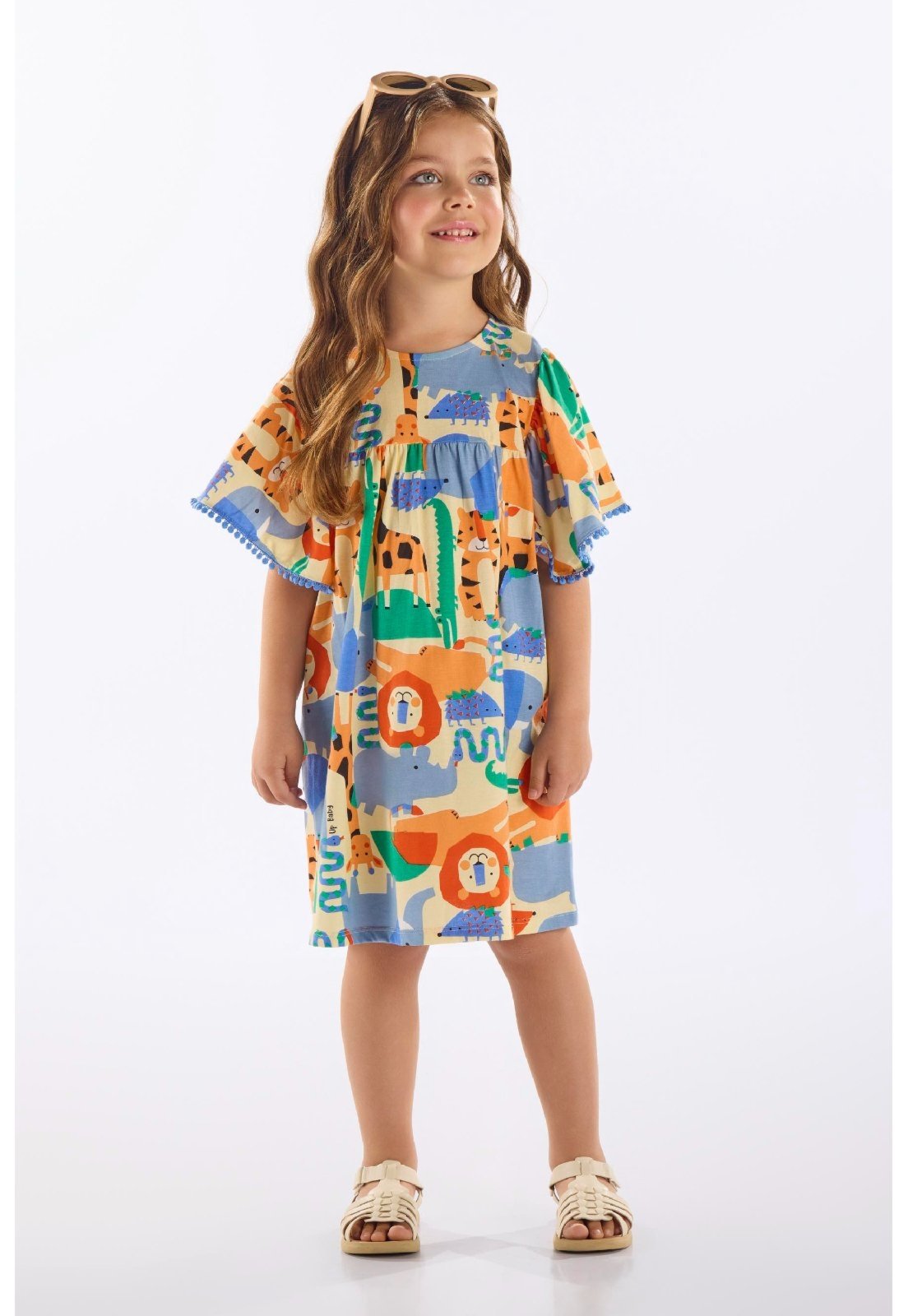 Infantil – Vestido em Algodão Up Baby Bege