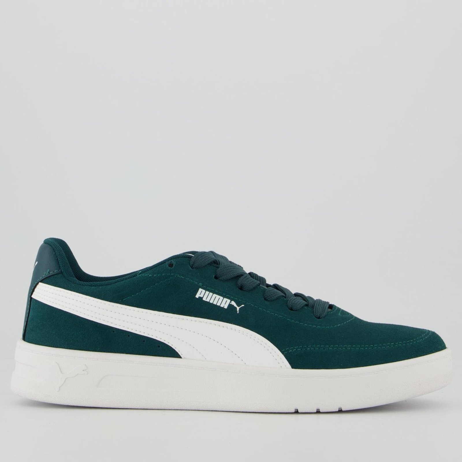 Tênis Puma Court Classic Clean SD BDP Verde e Branco