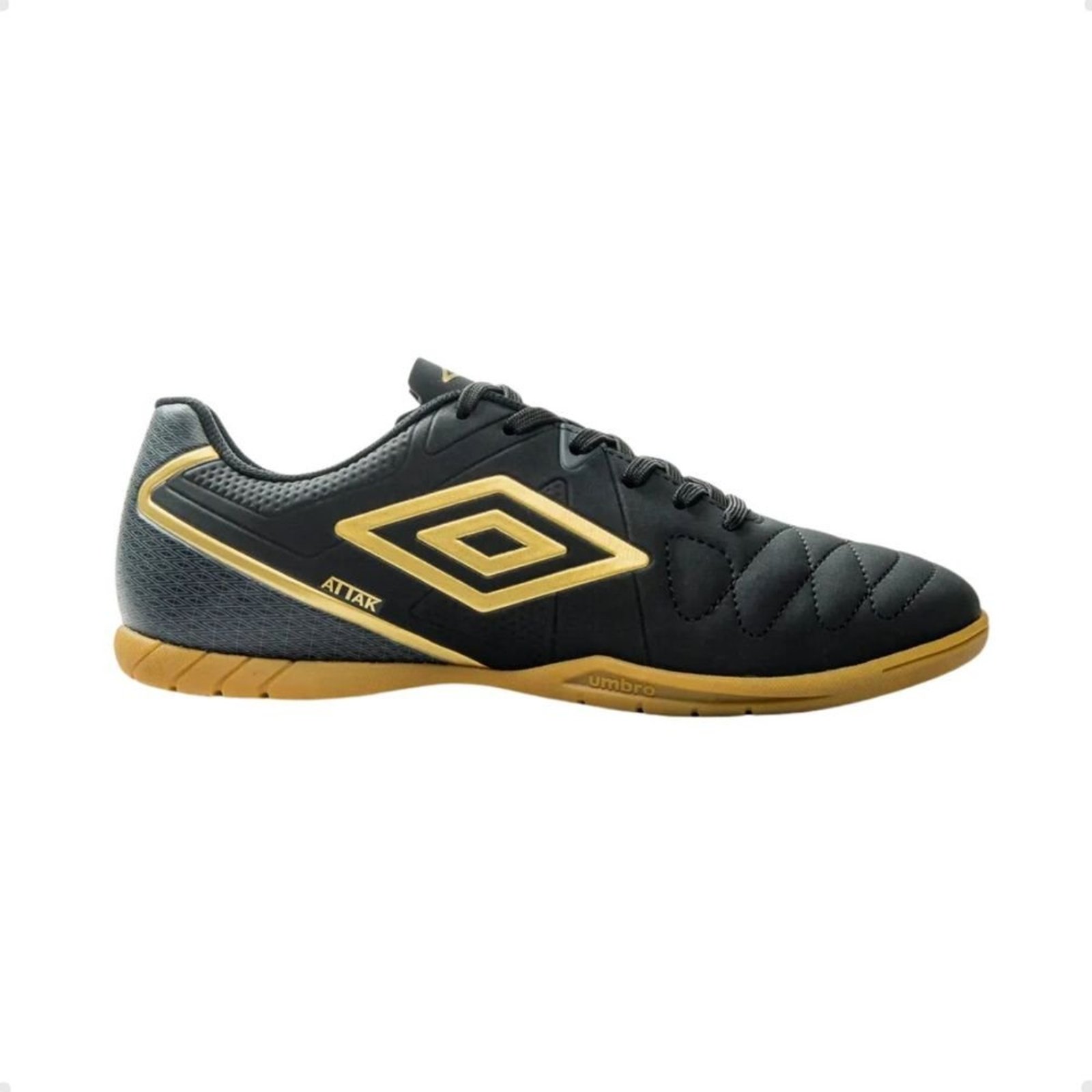 Chuteira Indoor Masculina Indoor Umbro Attak Eternal Preta