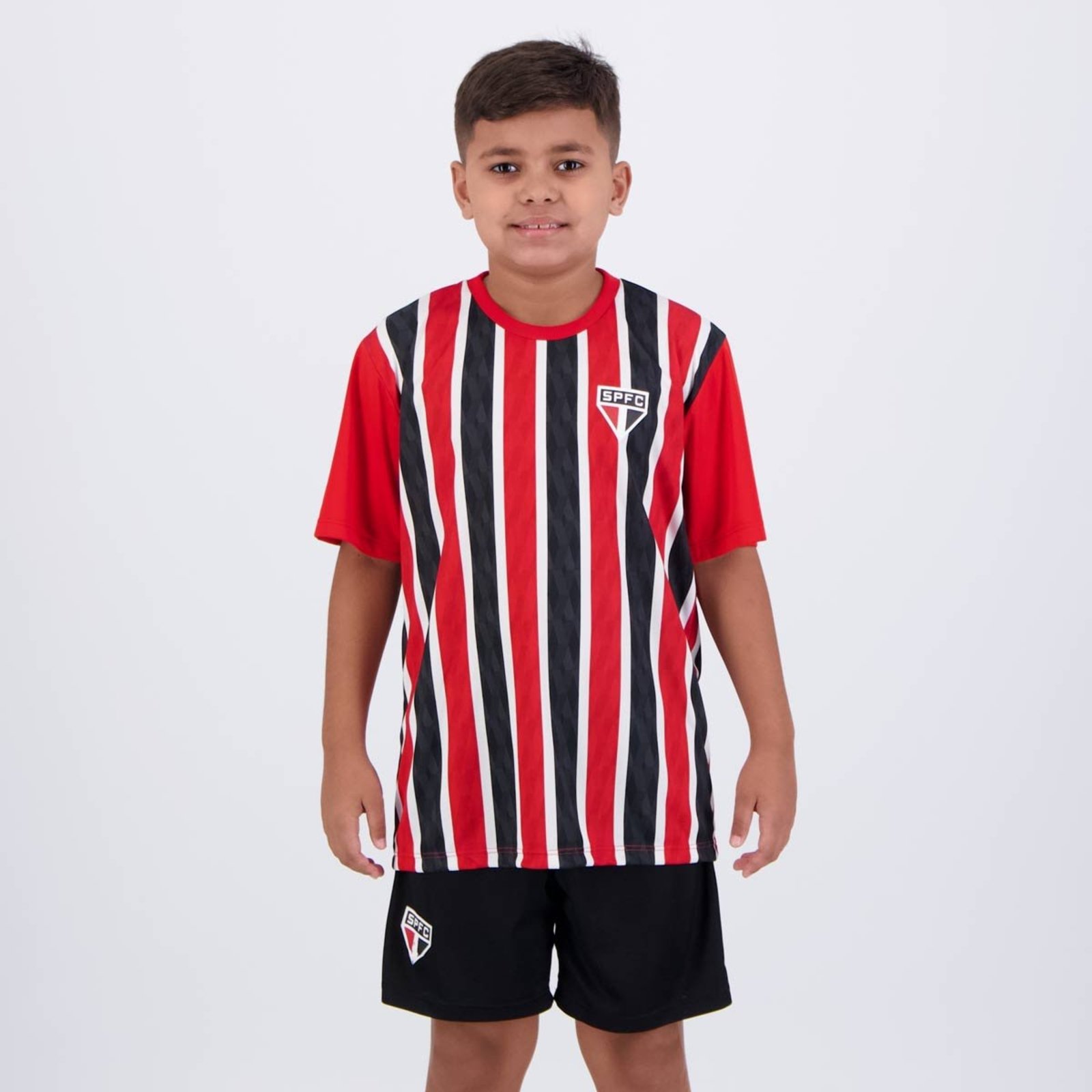 Kit São Paulo Mini Craque Vermelho e Pret