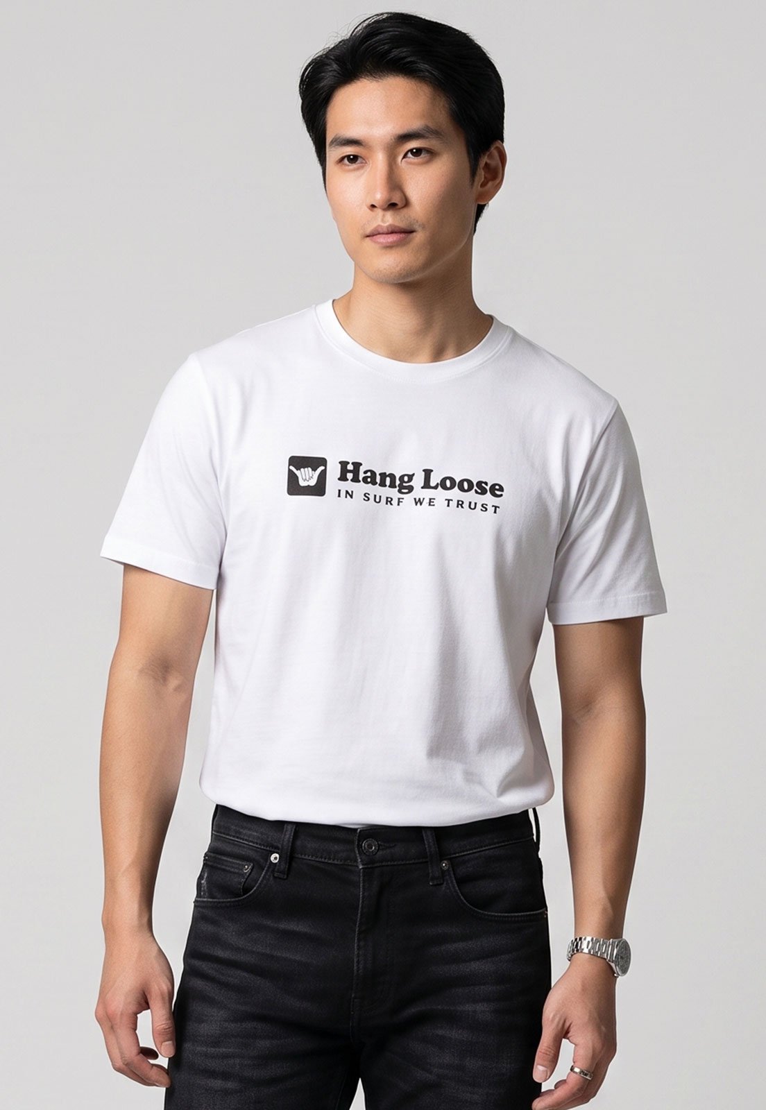 Camiseta Masculina Hang Loose Silk Guide Branca