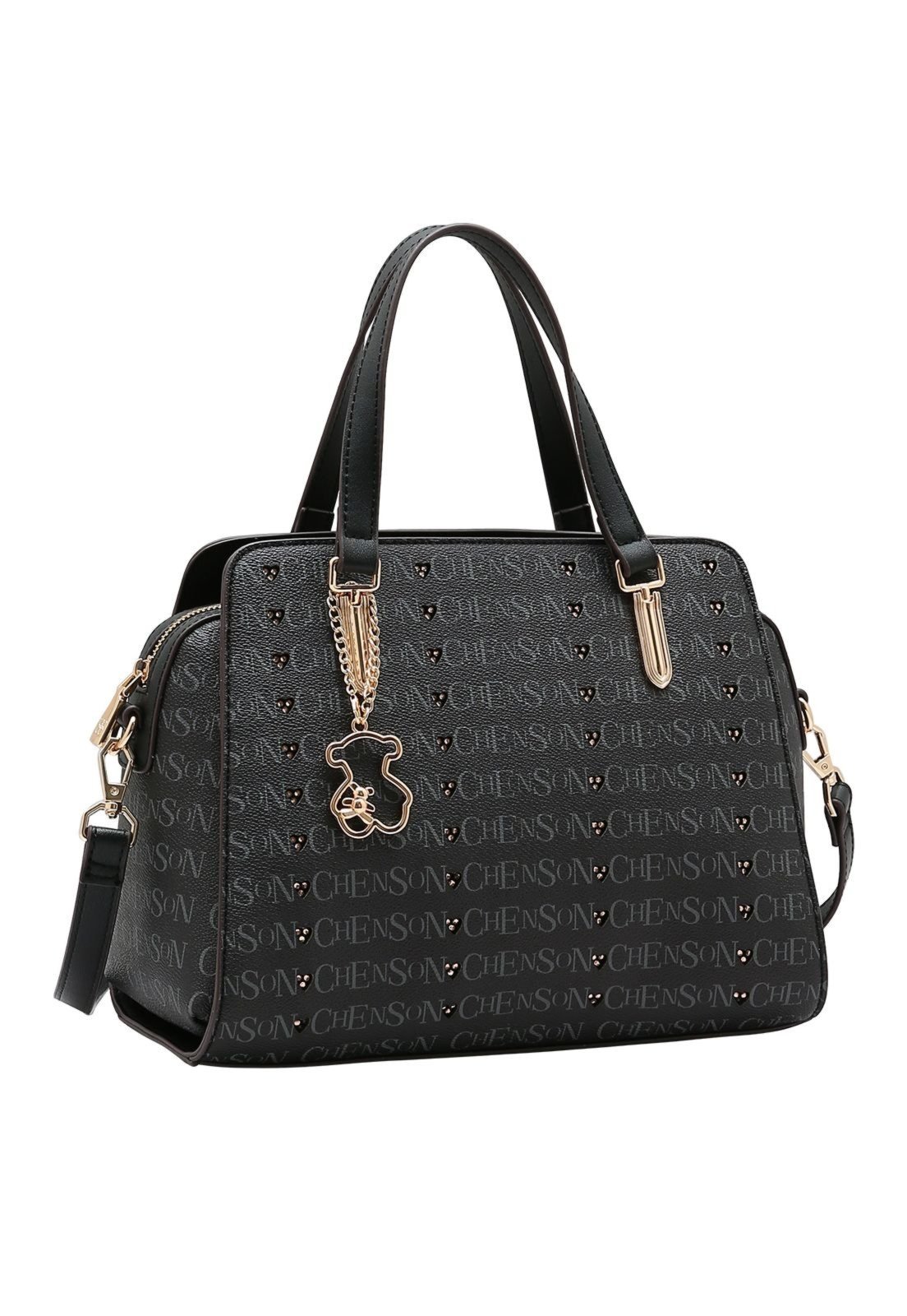 Bolsa Feminina Chenson Cristal Monograma 3485394 Preto