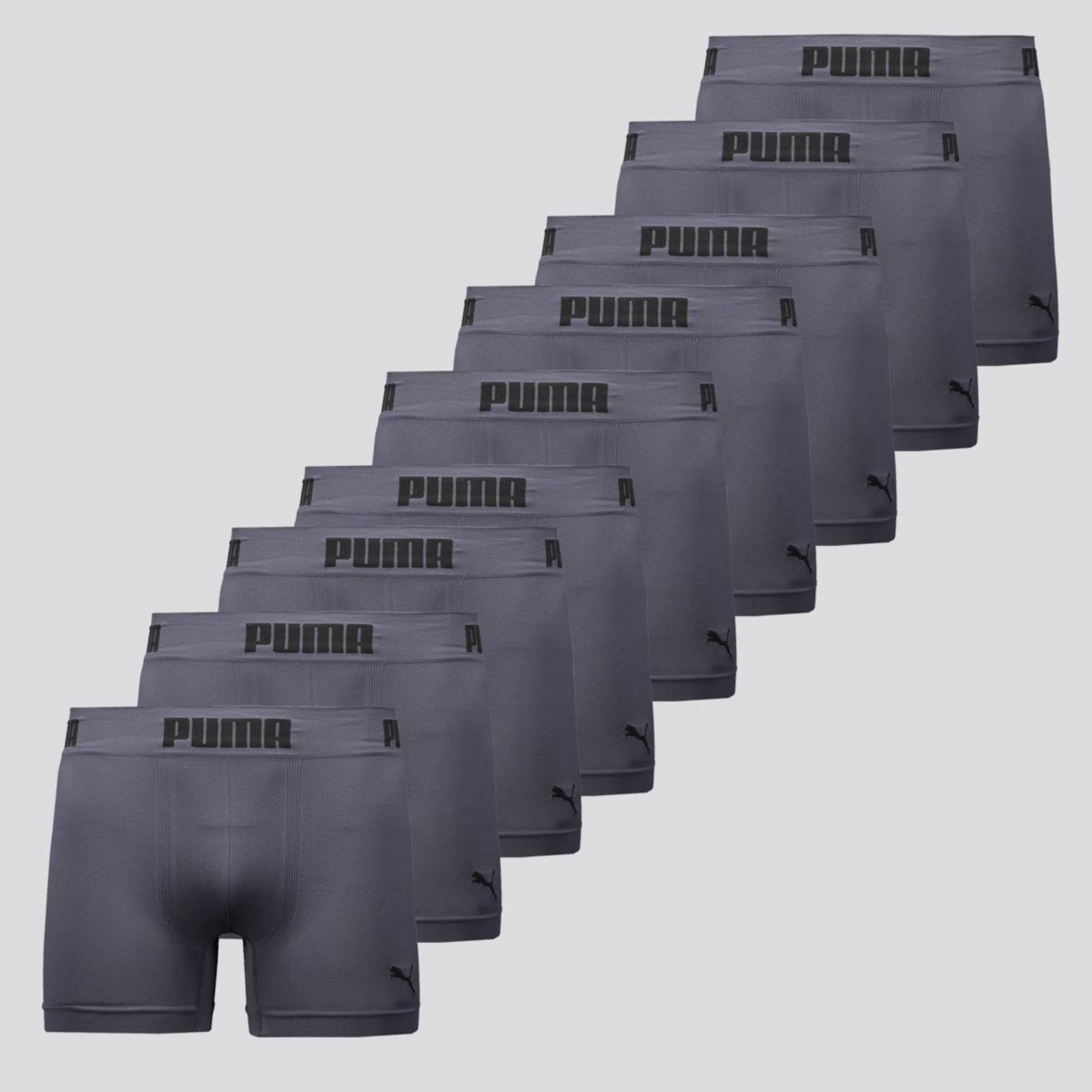 Kit 9 Cuecas Boxer Puma Anatomic Sem Costura