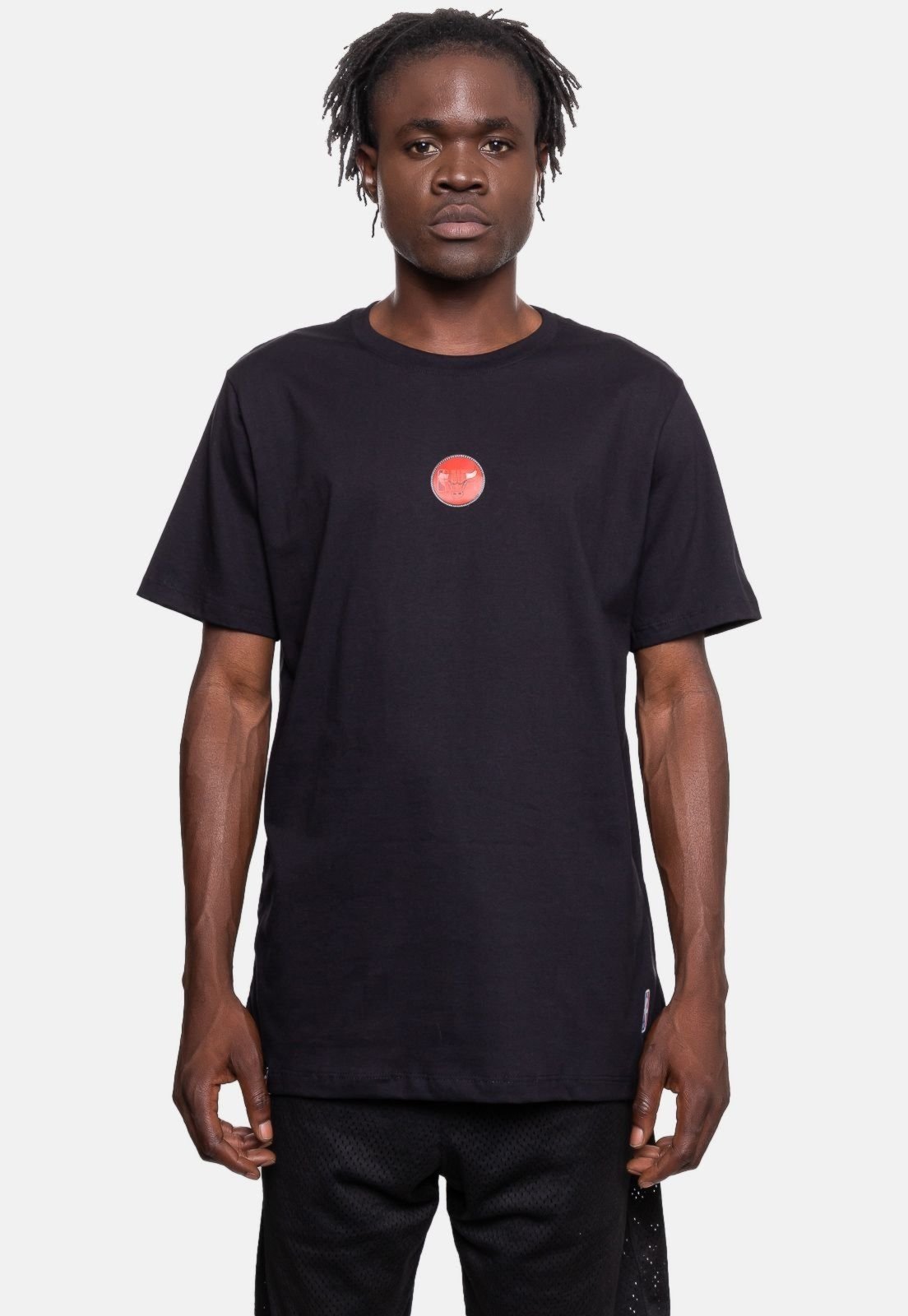 Camiseta NBA Tazo Team Chicago Bulls Preta