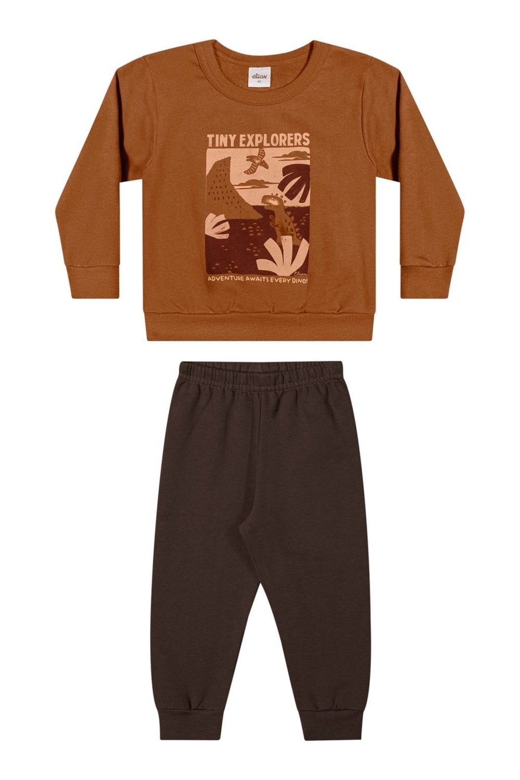 Infantil - Conjunto Longo Menino Explorers Elian Marrom