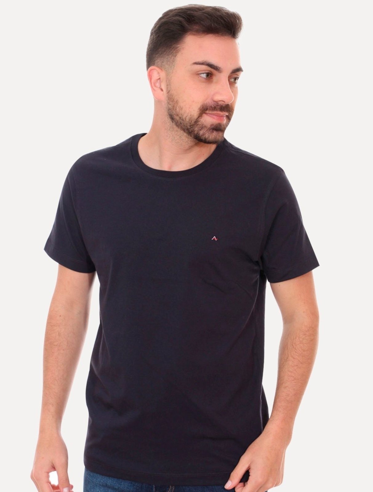 Camiseta Aramis Basic Lisa Azul Marinho