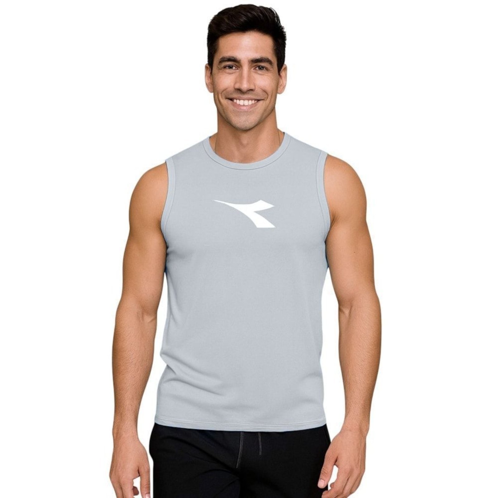 Regata Machão Diadora Big Logo Masculina - Cinza - diadora