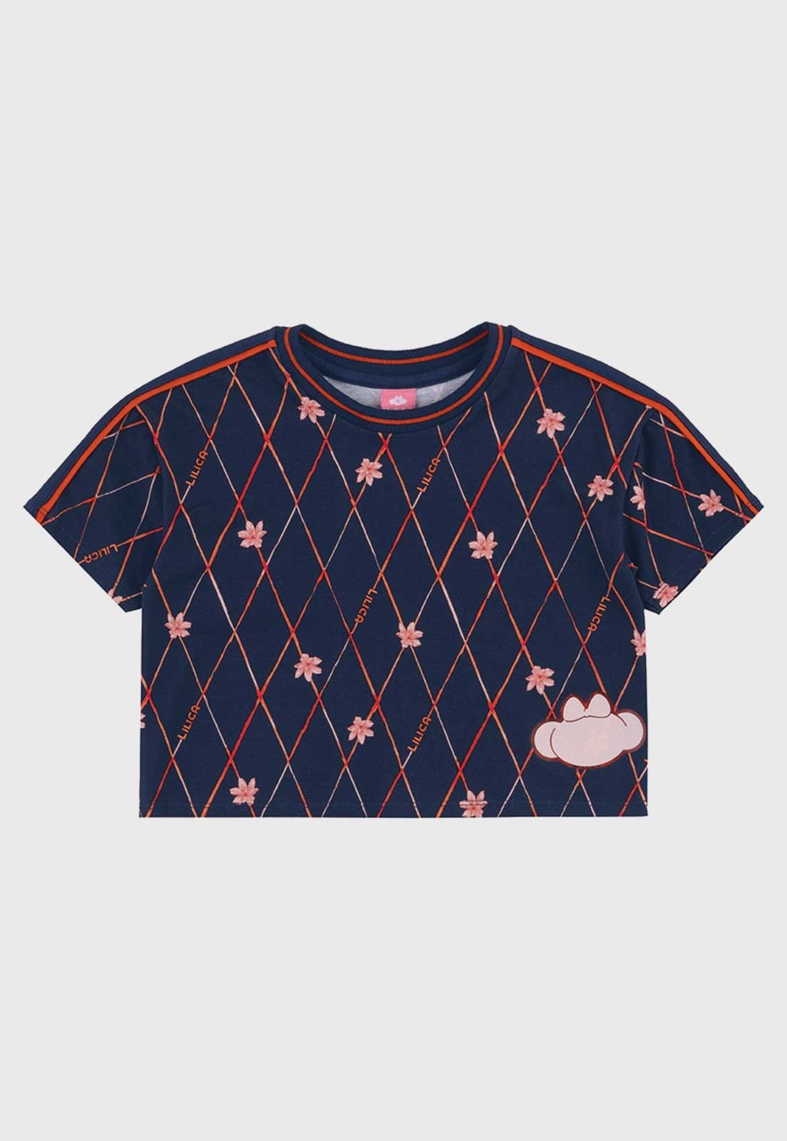 Blusa Lilica Ripilica Estampa Floral Azul