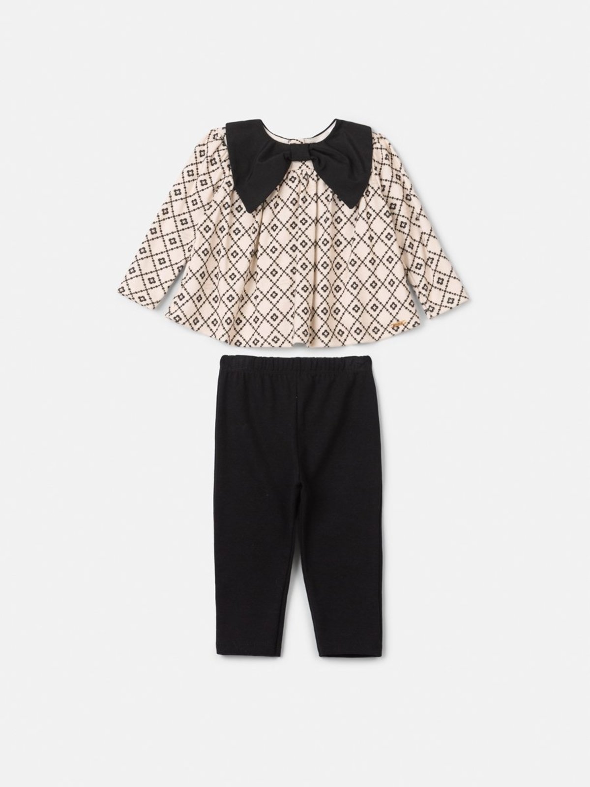 Infantil - Conjunto Menina Animê Manga Longa com Gola Laço