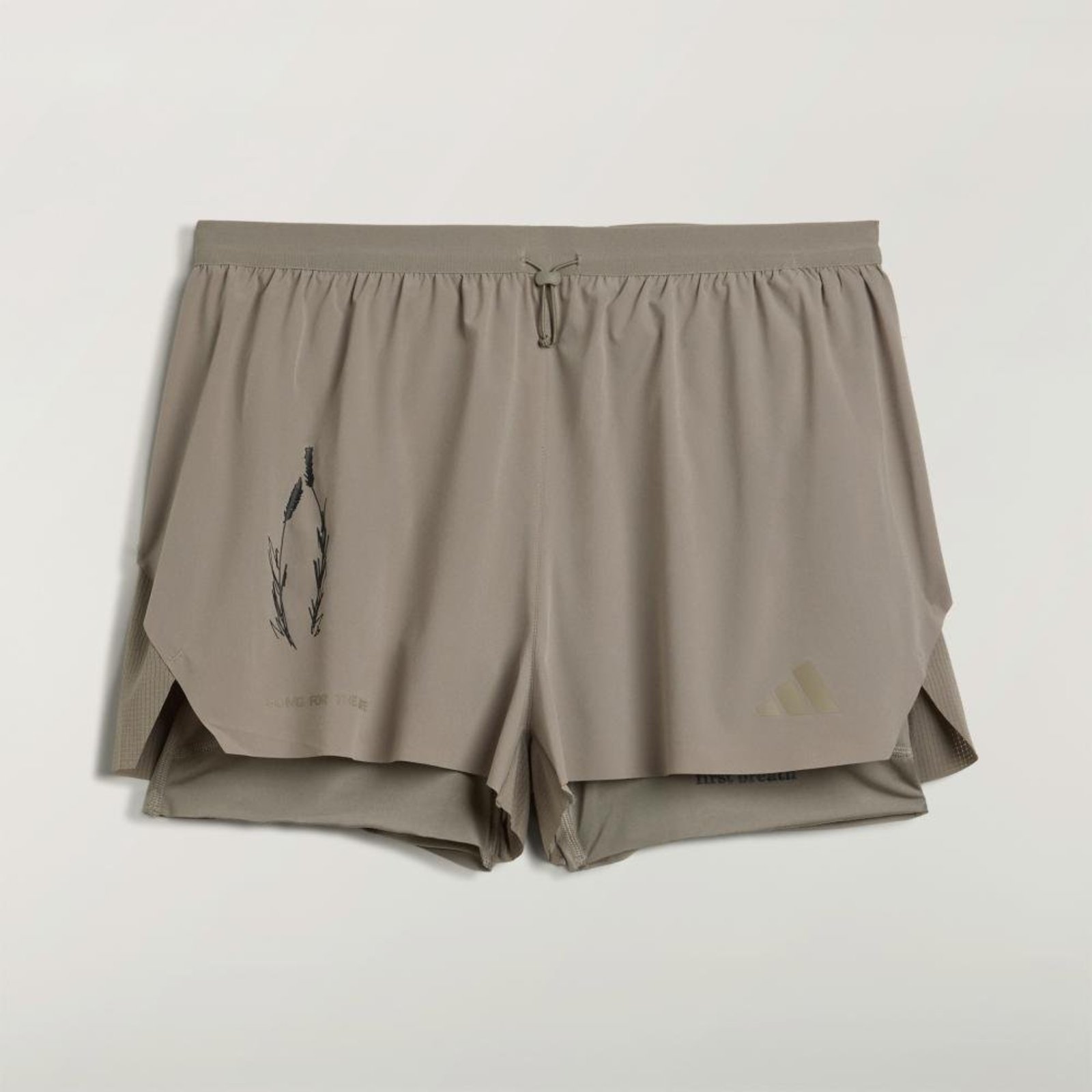 Shorts 2 Em 1 adidas Running x Song For The Mute adidas Performance Bege