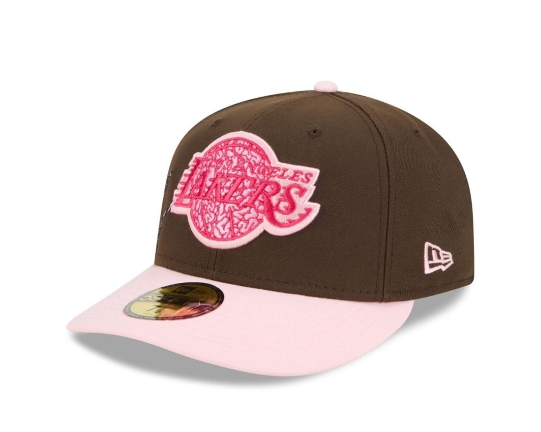 Bone New Era 59FIFTY Los Angeles Lakers NBA Marrom
