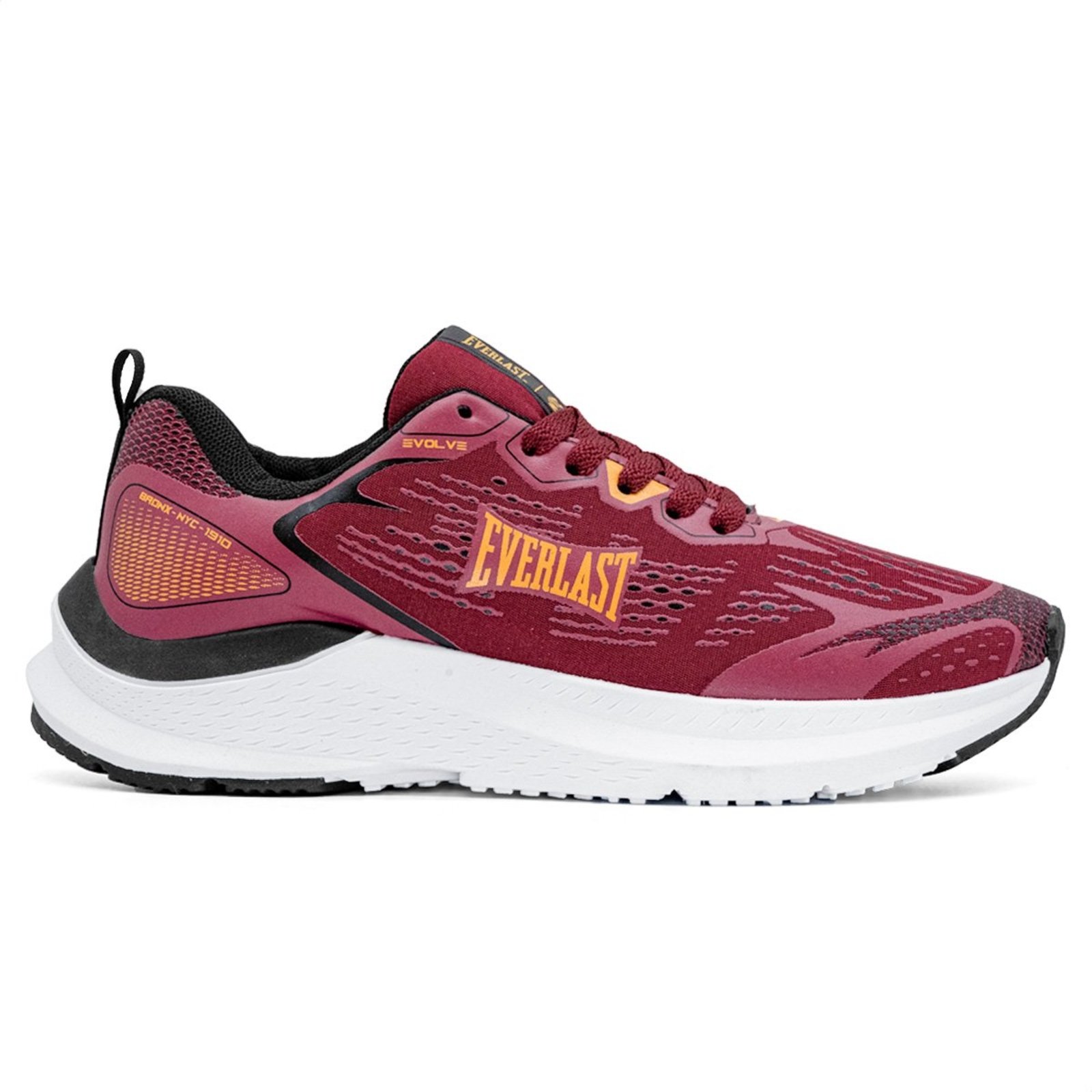 Tênis Everlast Evolve Unissex Bordo Amarelo