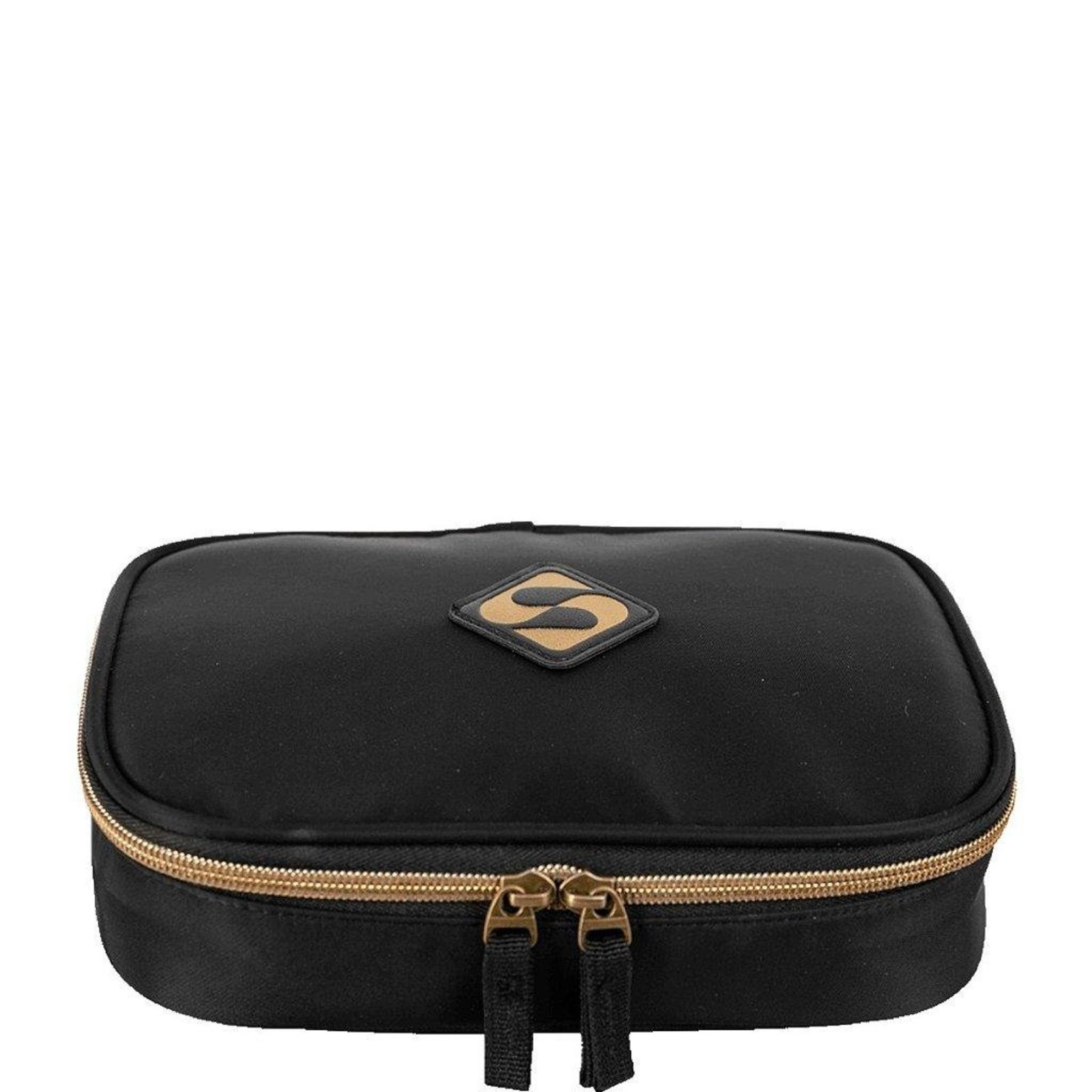 Infantil - Estojo Sestini Box Nailon Neogold Unissex Ouro e Preto