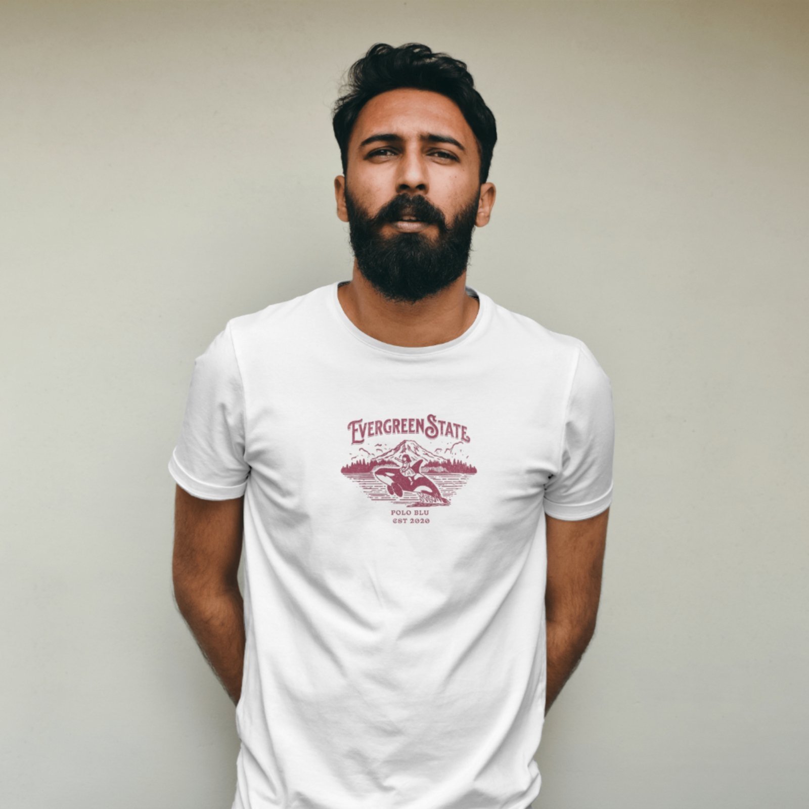 Camiseta Masculina Estampada Moderna Estilosa Polo Blu Branca do P ao G1