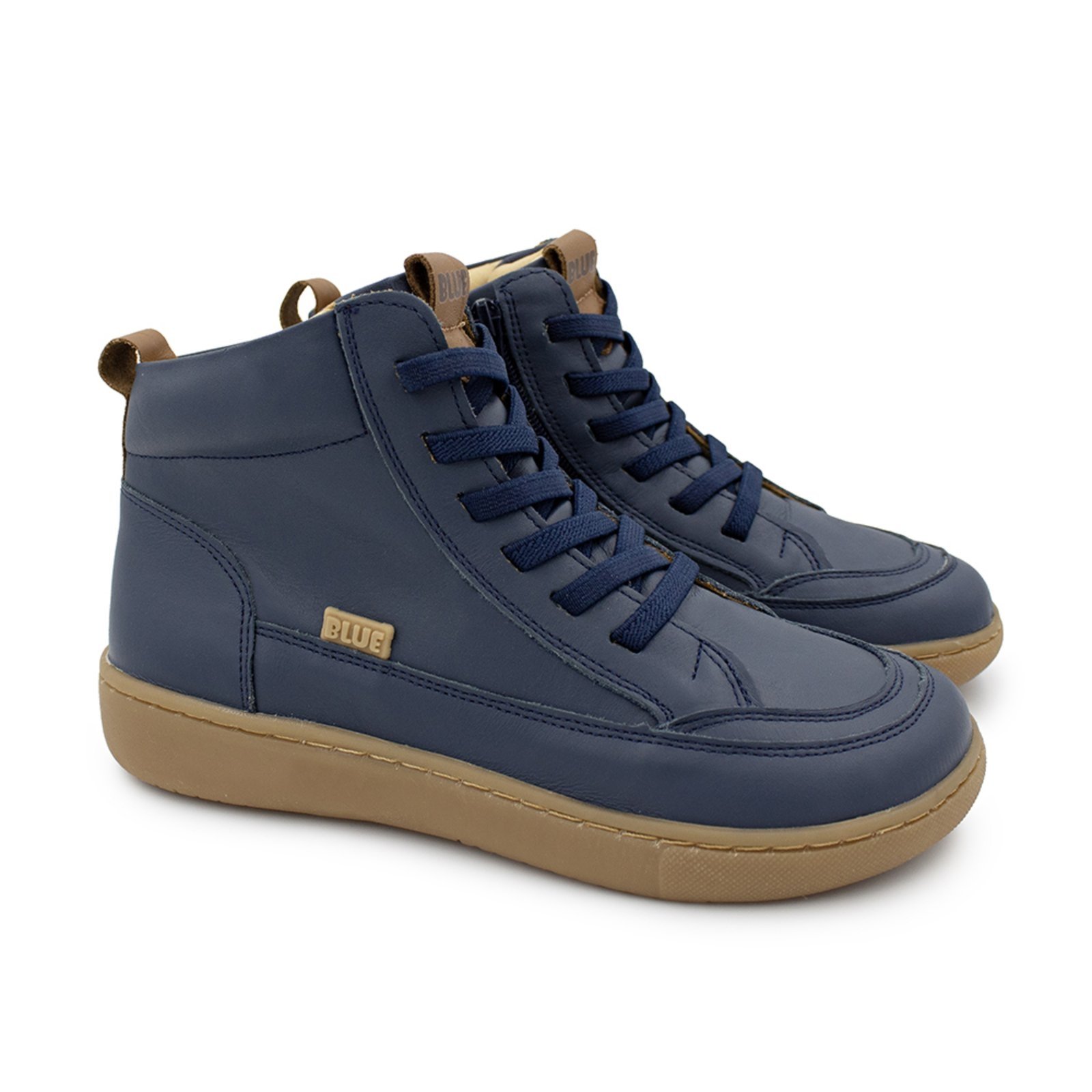Vista 2 Infantil - Bota Menino Blue Otto Couro Marinho Blue Infantis azul marinho blue Blue Infantis azul marinho blue