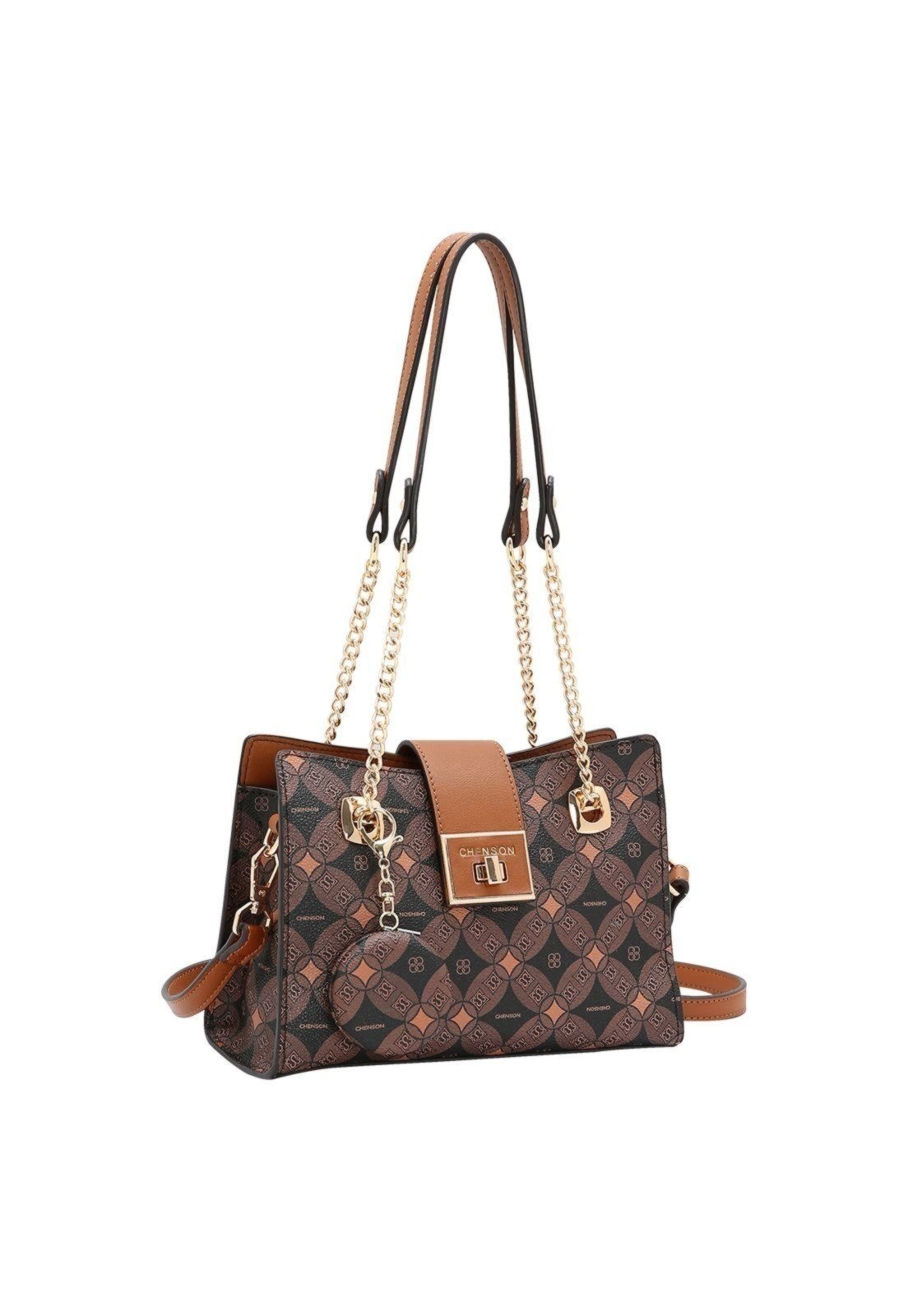 Bolsa Feminina Chenson Monograma Contemporâneo 3485379 Café