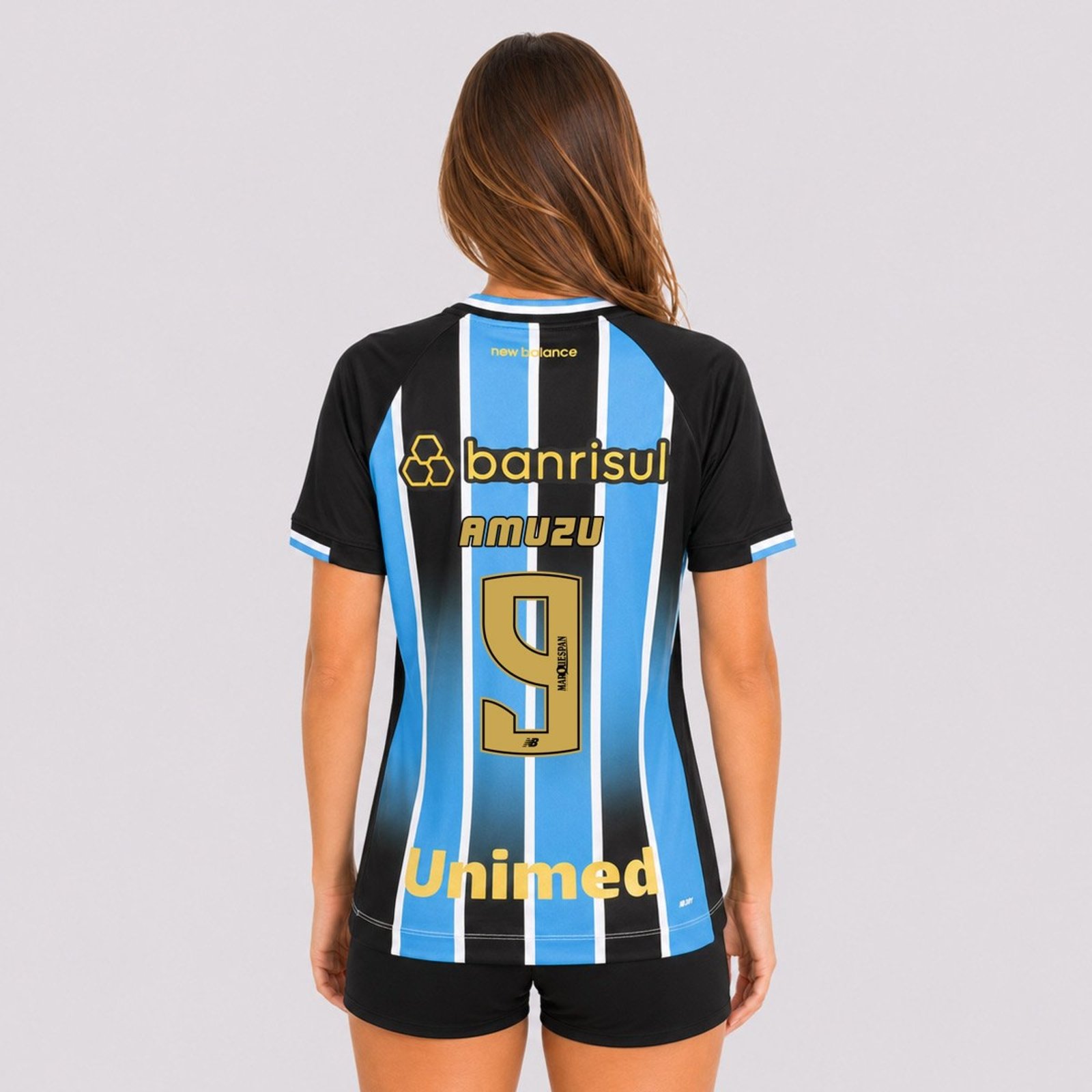 Camisa New Balance Grêmio I 2026 Feminina 9 Amuzu
