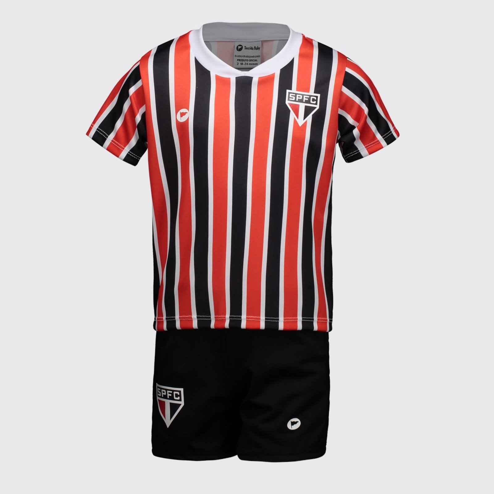 Kit São Paulo Baby Vermelho e Preto