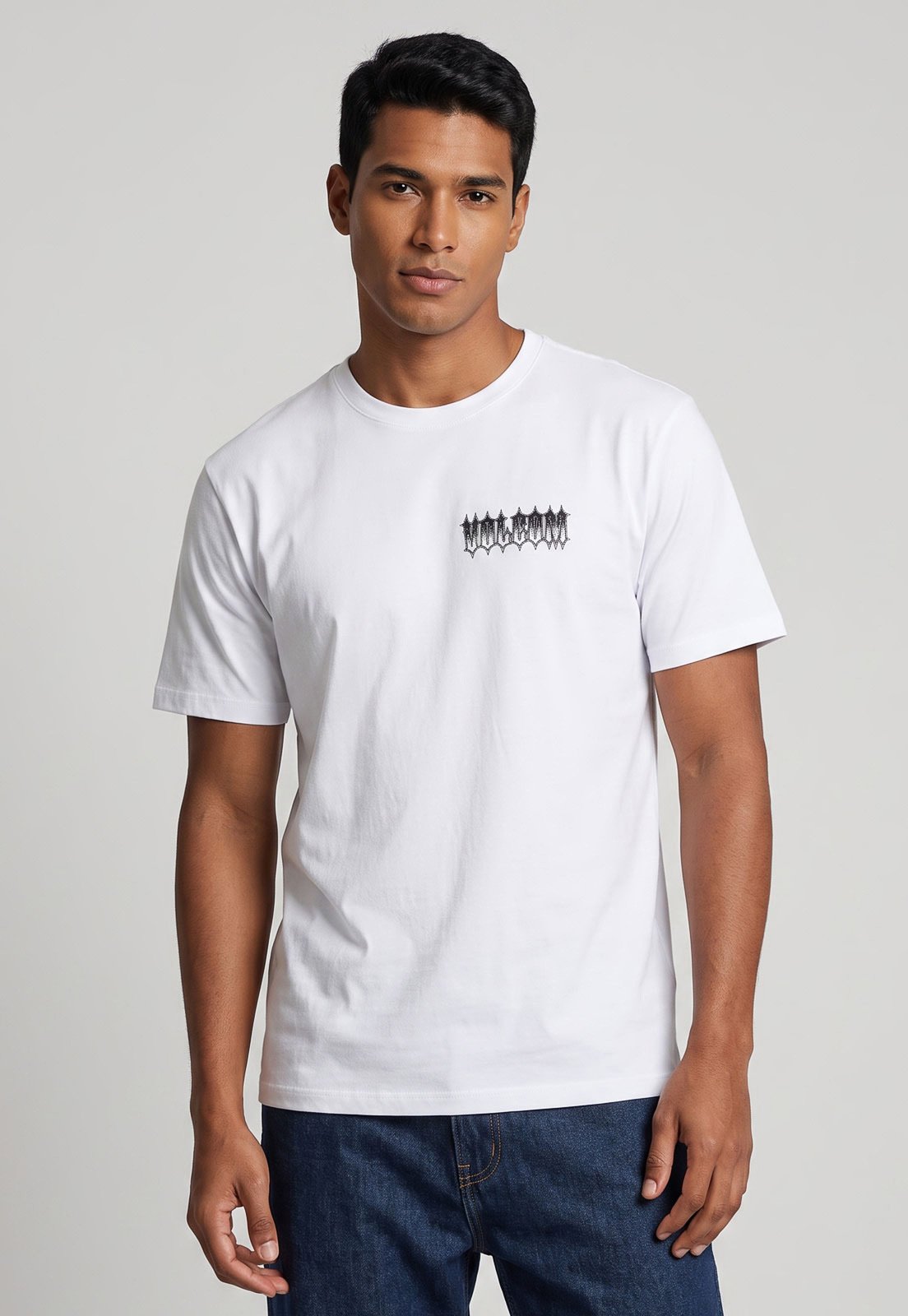 Camiseta Masculina Volcom Silk Gamma Doom Branca
