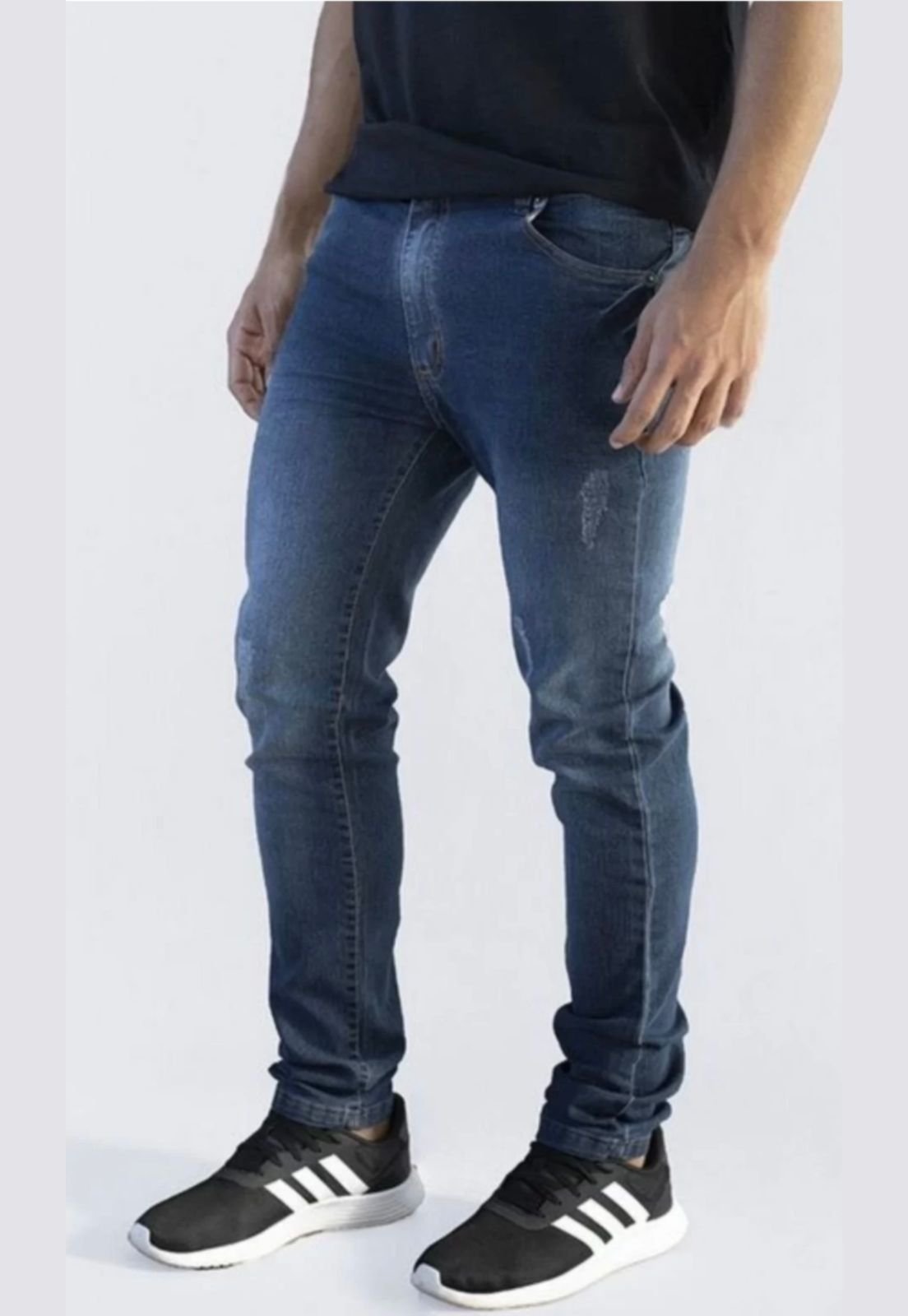 Calça Jeans Masculina Reta Azul Escuro Premium Versatti Equador