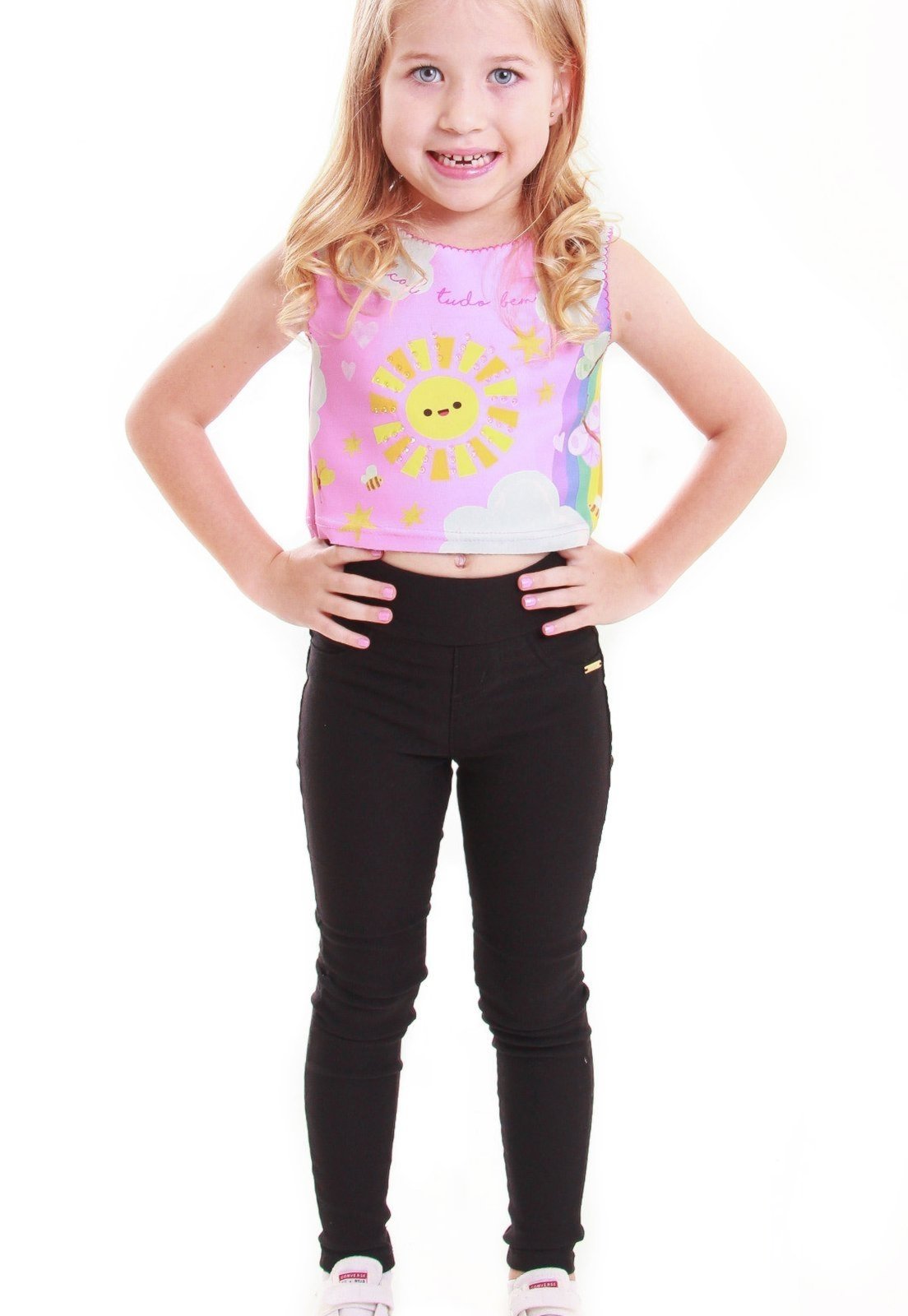 Infantil – Calça Menina Jegging Preta