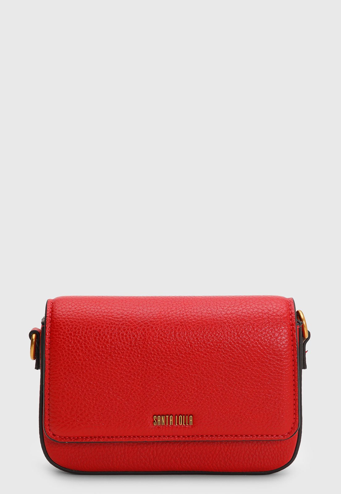 Bolsa Média Santa Lolla Alça Trançada Vermelha