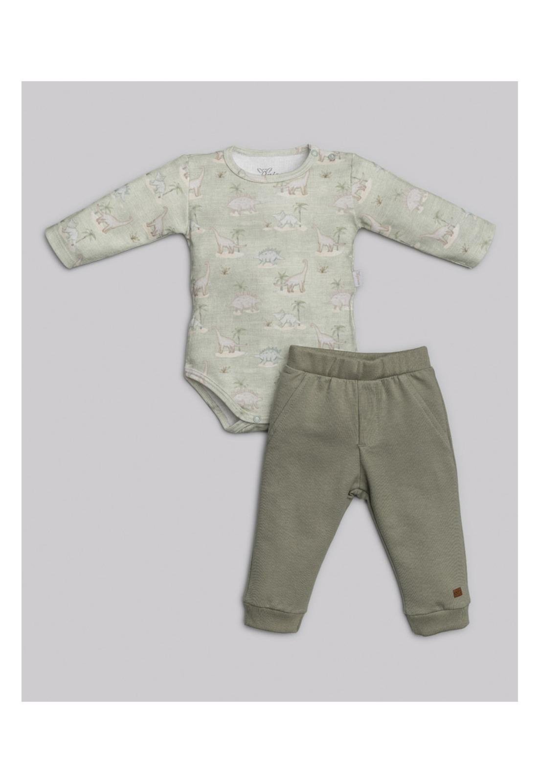 Infantil - Conjunto Menina Body Verde Anjos Baby G Verde