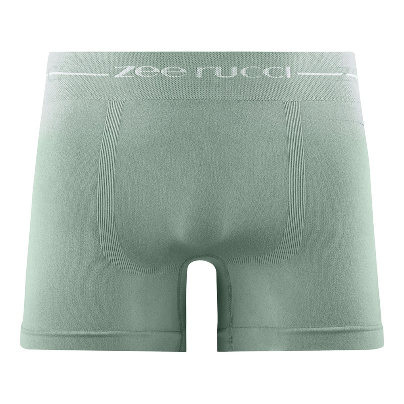 Cueca Boxer Jacquard sem Costura Verde Grigio Zee Rucci
