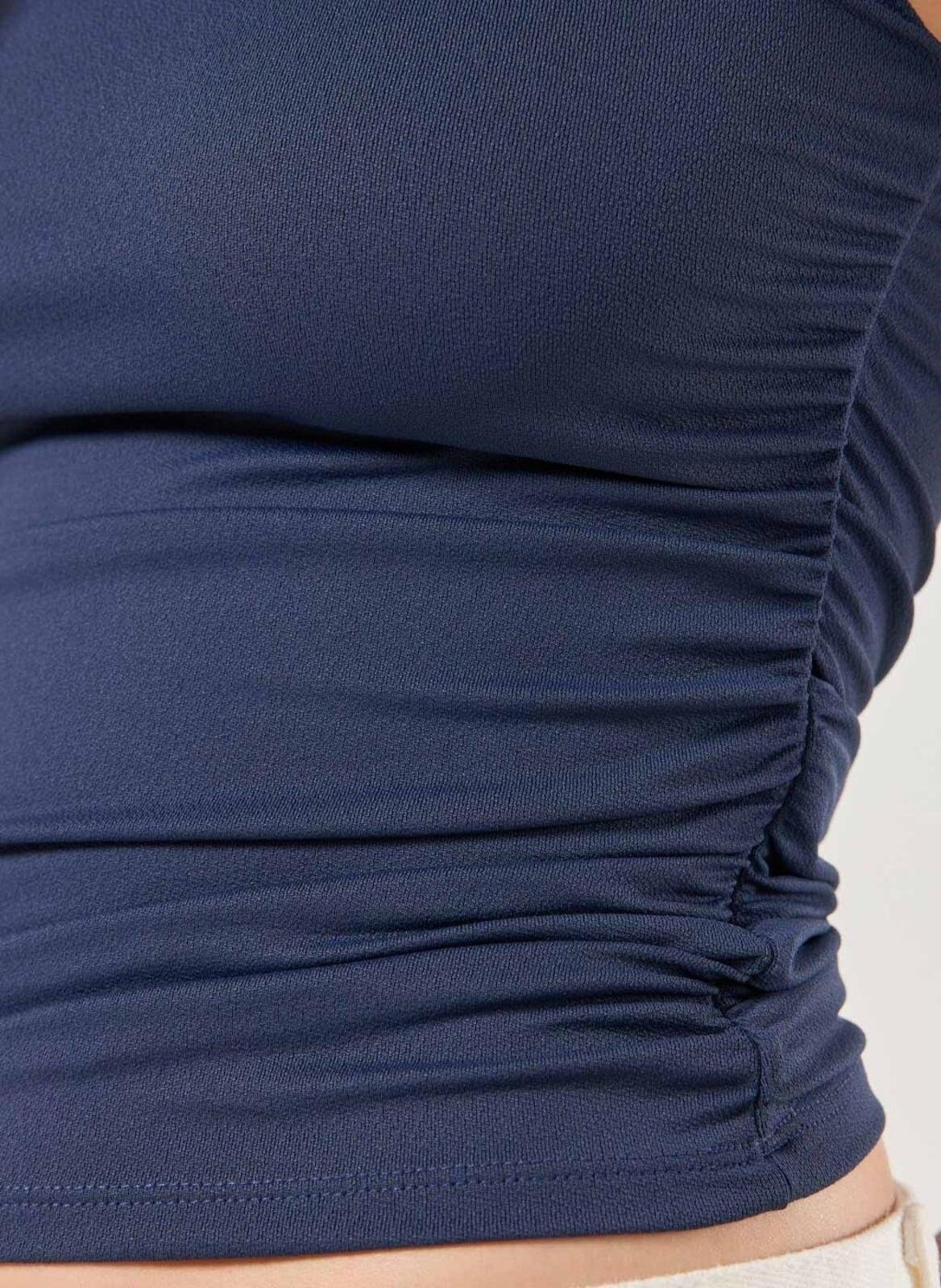 Vista 3 Blusa Poliamida Gravatinha Youcom azul marinho Youcom azul marinho