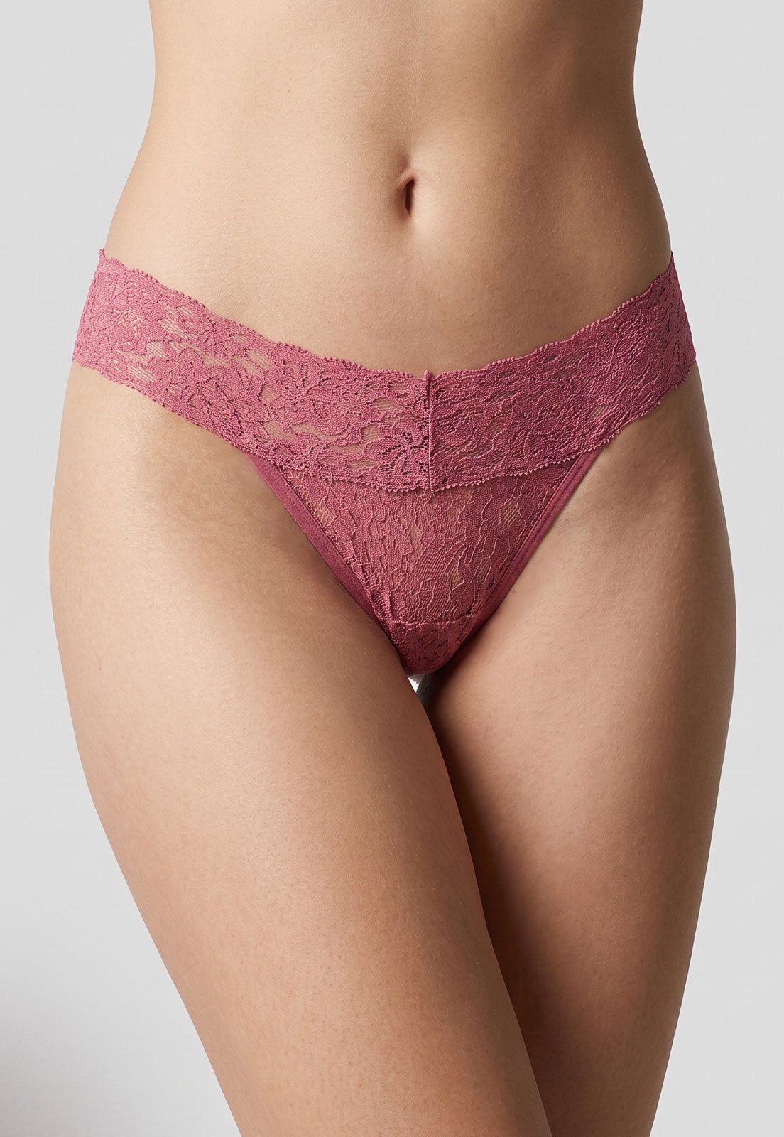 Calcinha Hope Fio Dental Renda Rosa
