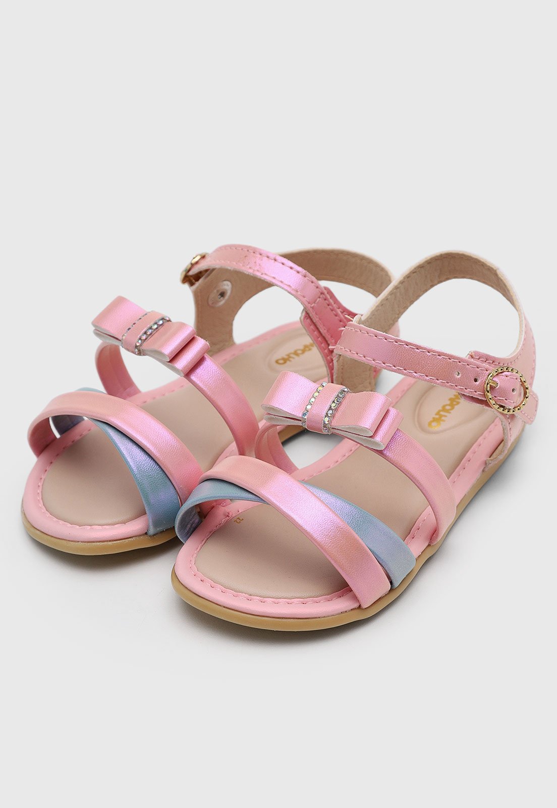 Infantil - Sandália Pimpolho Glam Rosa