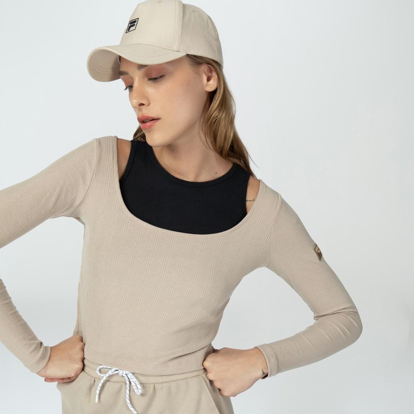 Blusa Manga Longa Fila Amelie Feminina Incolor