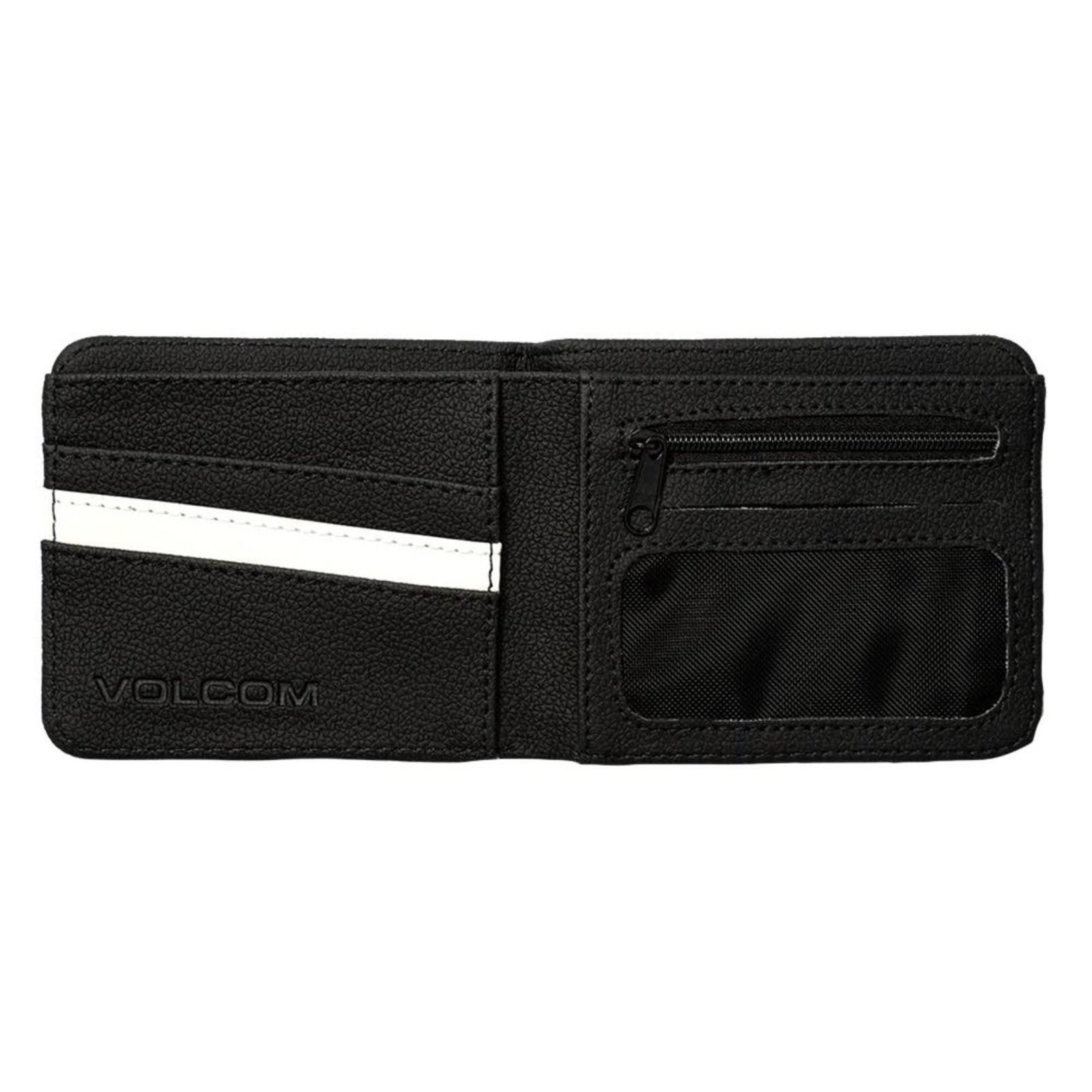 Vista 3 Carteira Volcom Metal Black Stone SM26 Preto preto black Volcom preto black