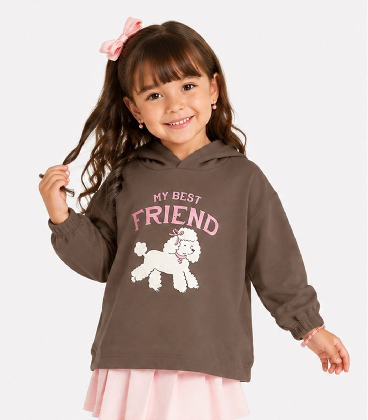 Infantil - Blusão Com Estampa Select Marrom