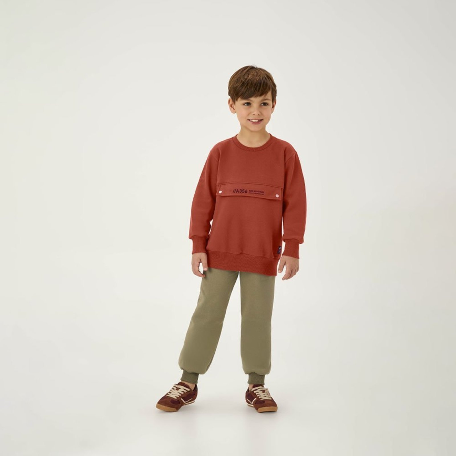 Infantil - Conjunto Vermelho Pulla Bulla Menino - 55377-1137