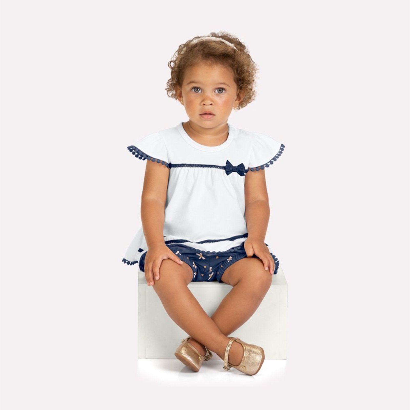 Infantil - Conjunto Menina Laços Milon
