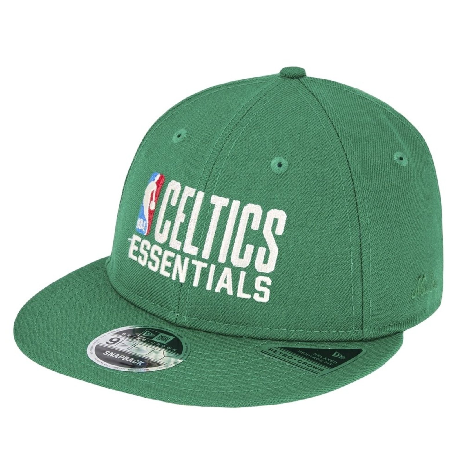 Bone New Era 9FIFTY RETRO CROWN Boston Celtics NBA Verde