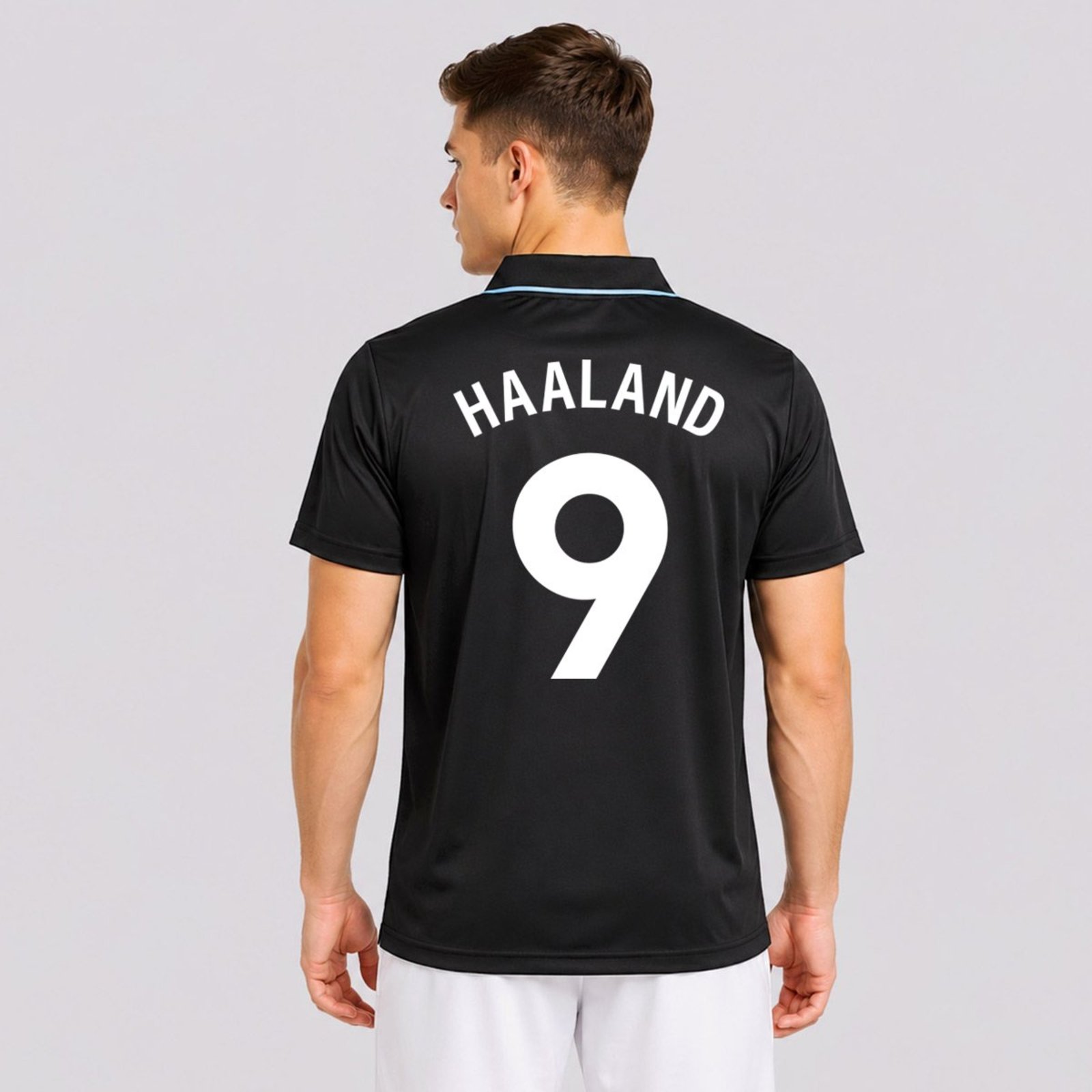 Camisa Manchester City Dry Fit 9 Haaland Preta